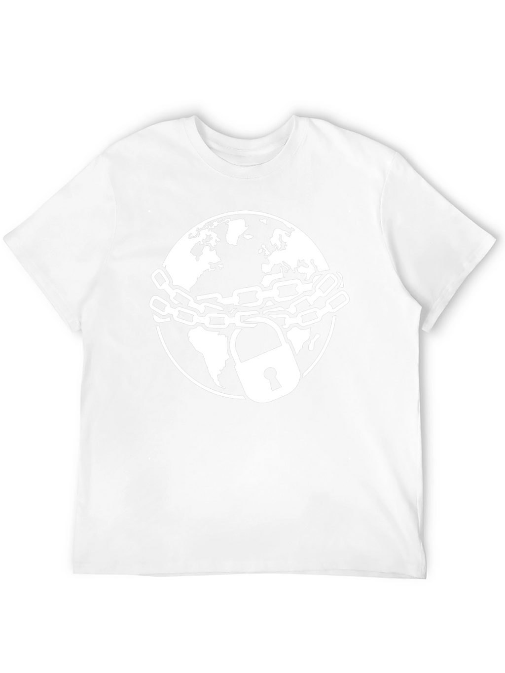 Chained Earth Graphic Tee - Black