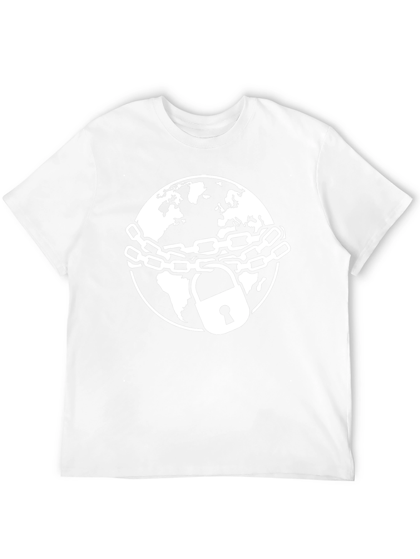 Chained Earth Graphic Tee - Black