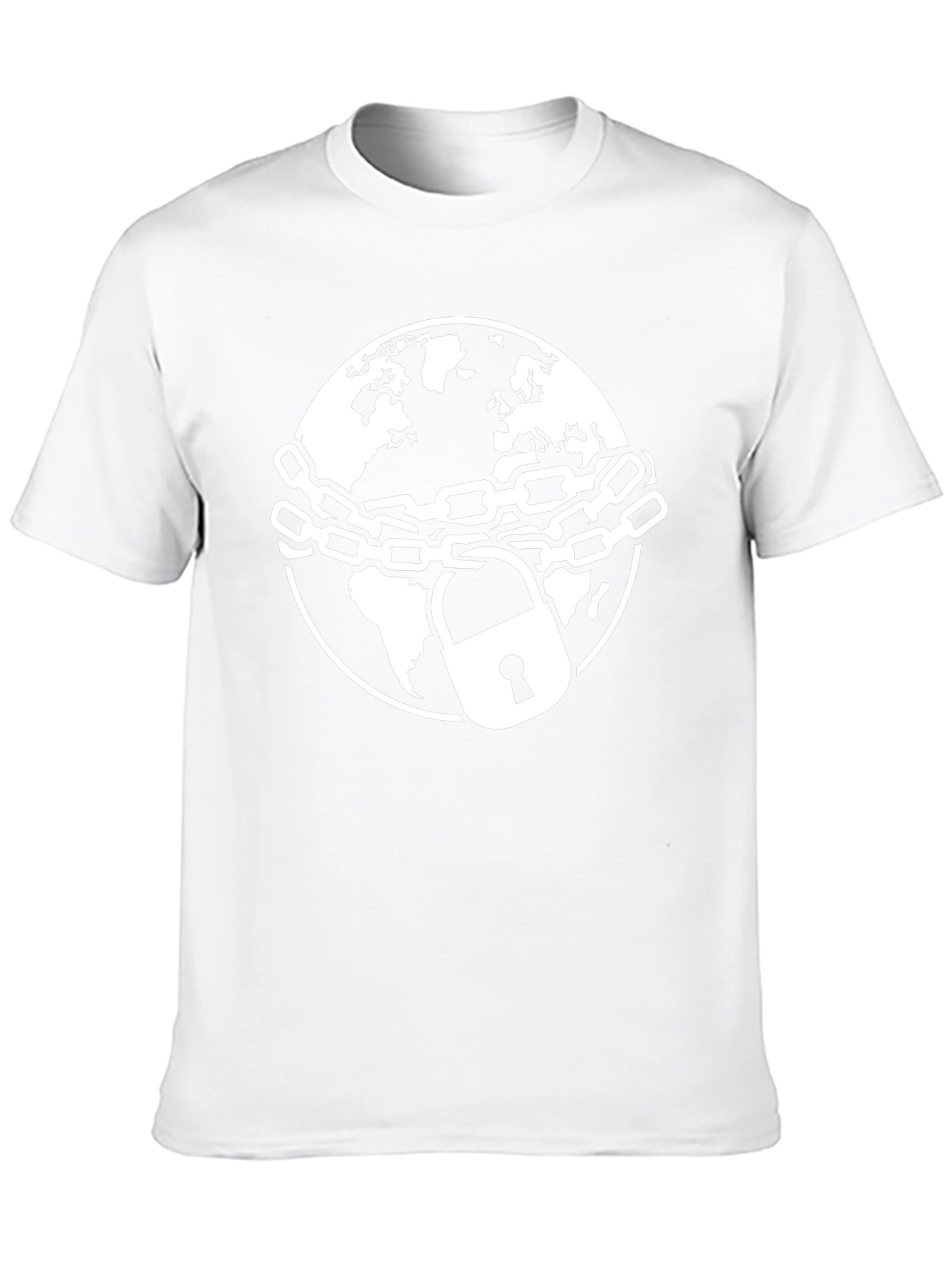 Chained Earth Graphic Tee - Black