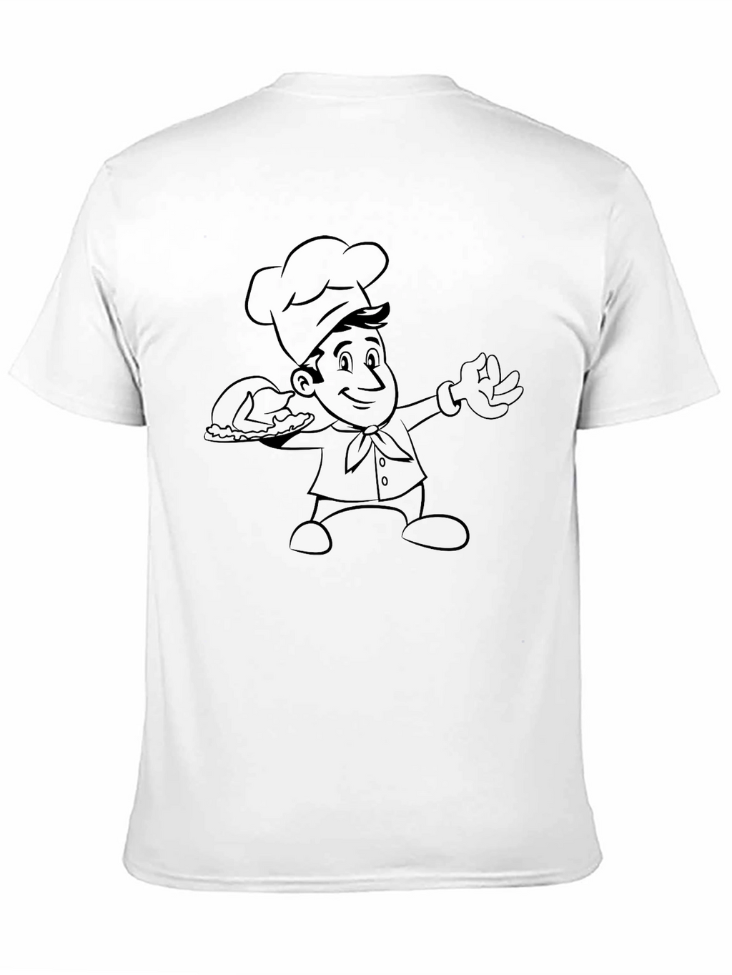 Chef Cartoon Graphic Print T-Shirt