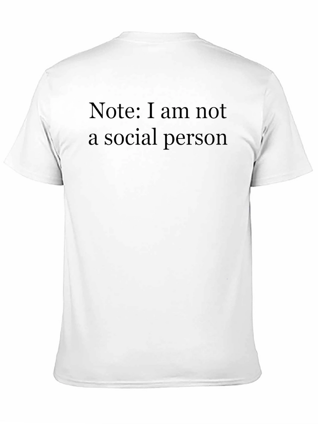 Introvert Statement Black T-Shirt