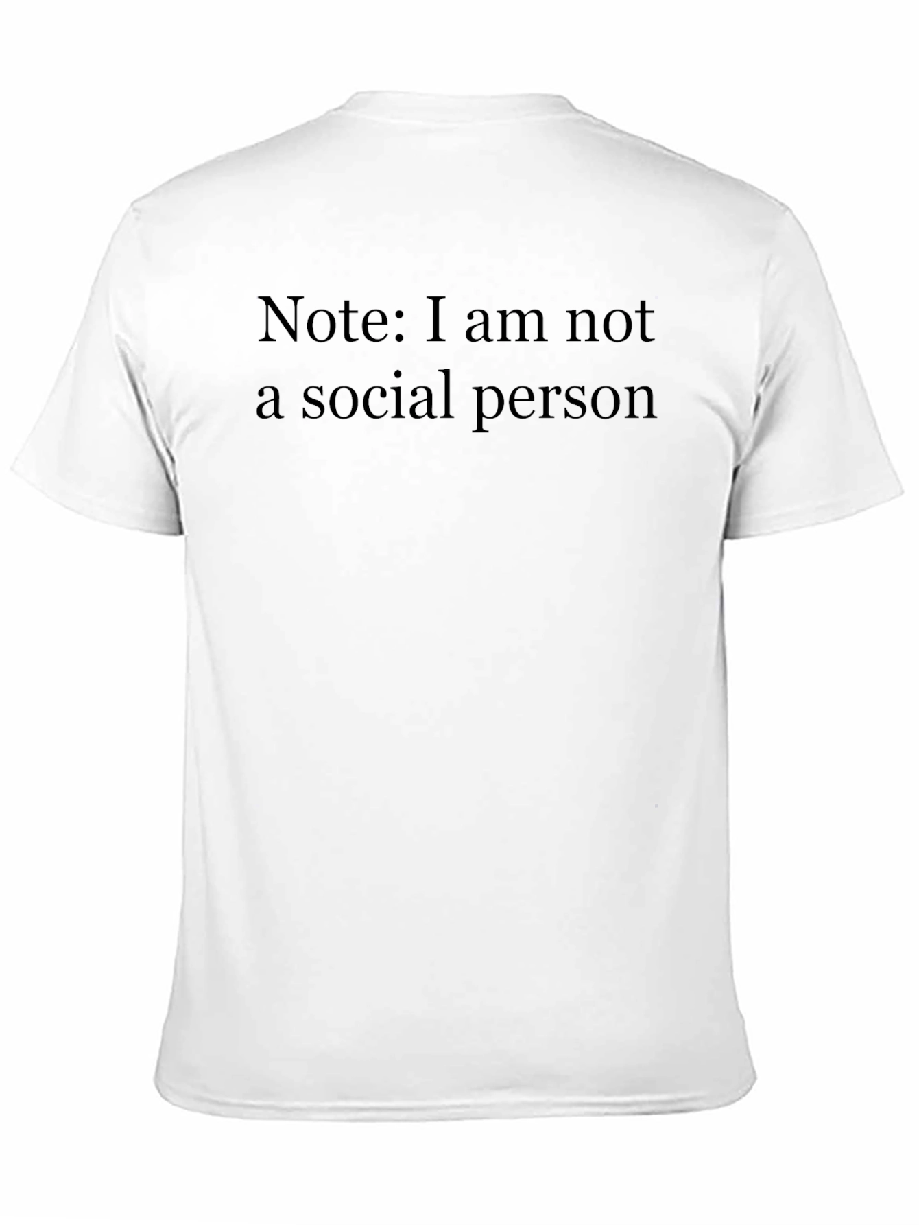 Introvert Statement Black T-Shirt