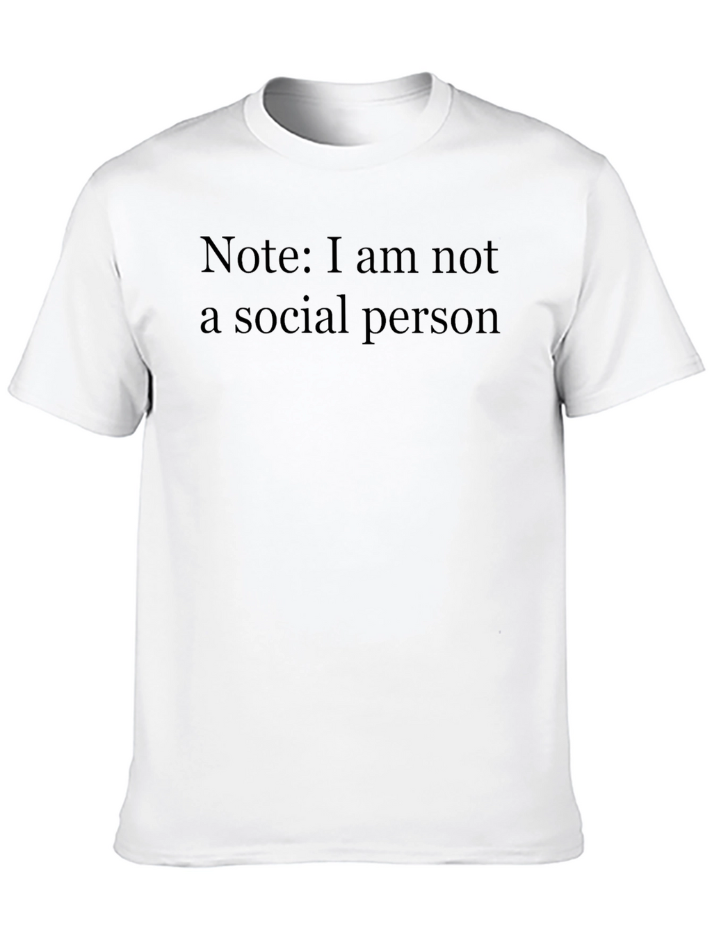 Introvert Statement Black T-Shirt