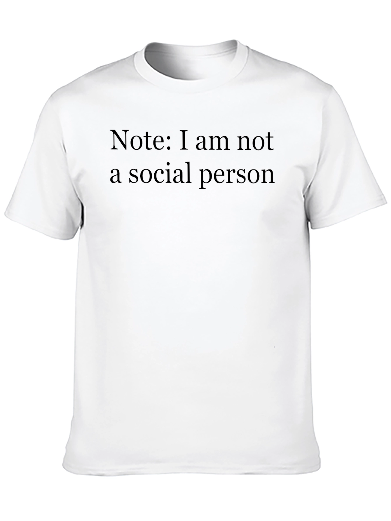 Introvert Statement Black T-Shirt
