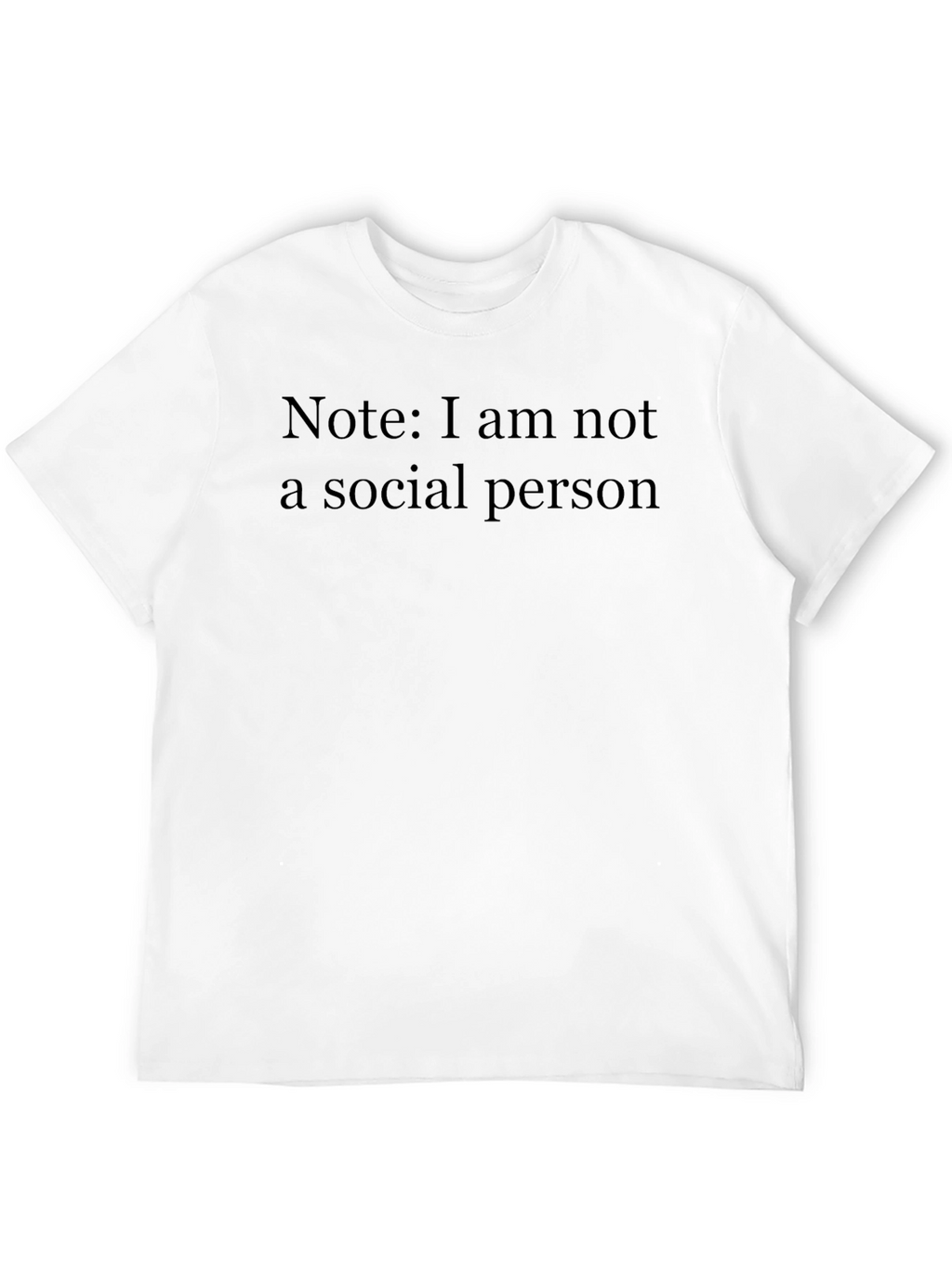 Introvert Statement Black T-Shirt