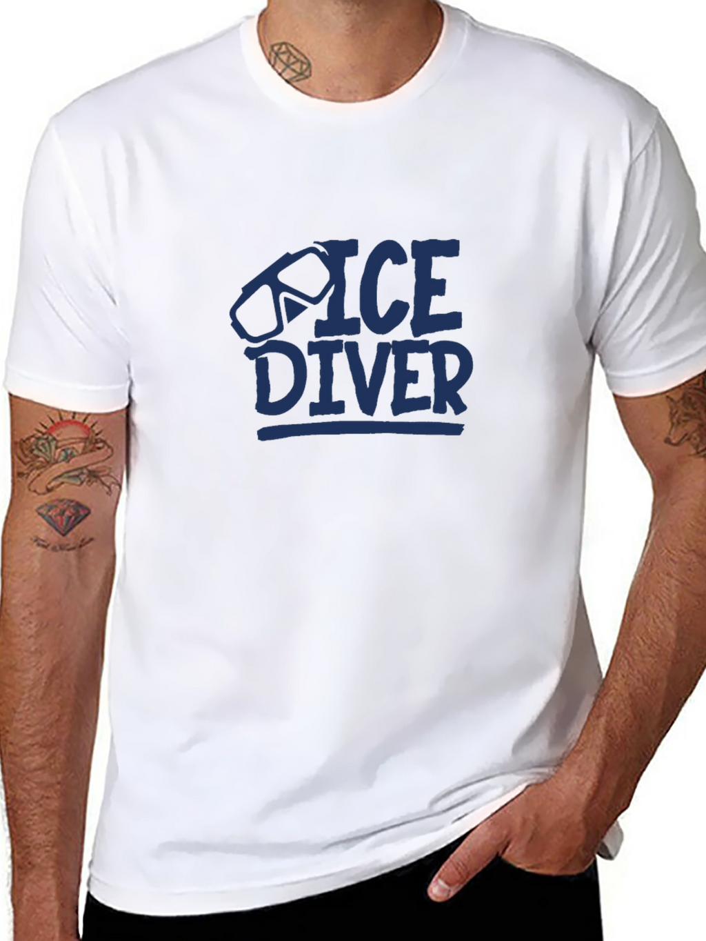 Ice Diver Graphic T-Shirt - Unisex Cotton Tee