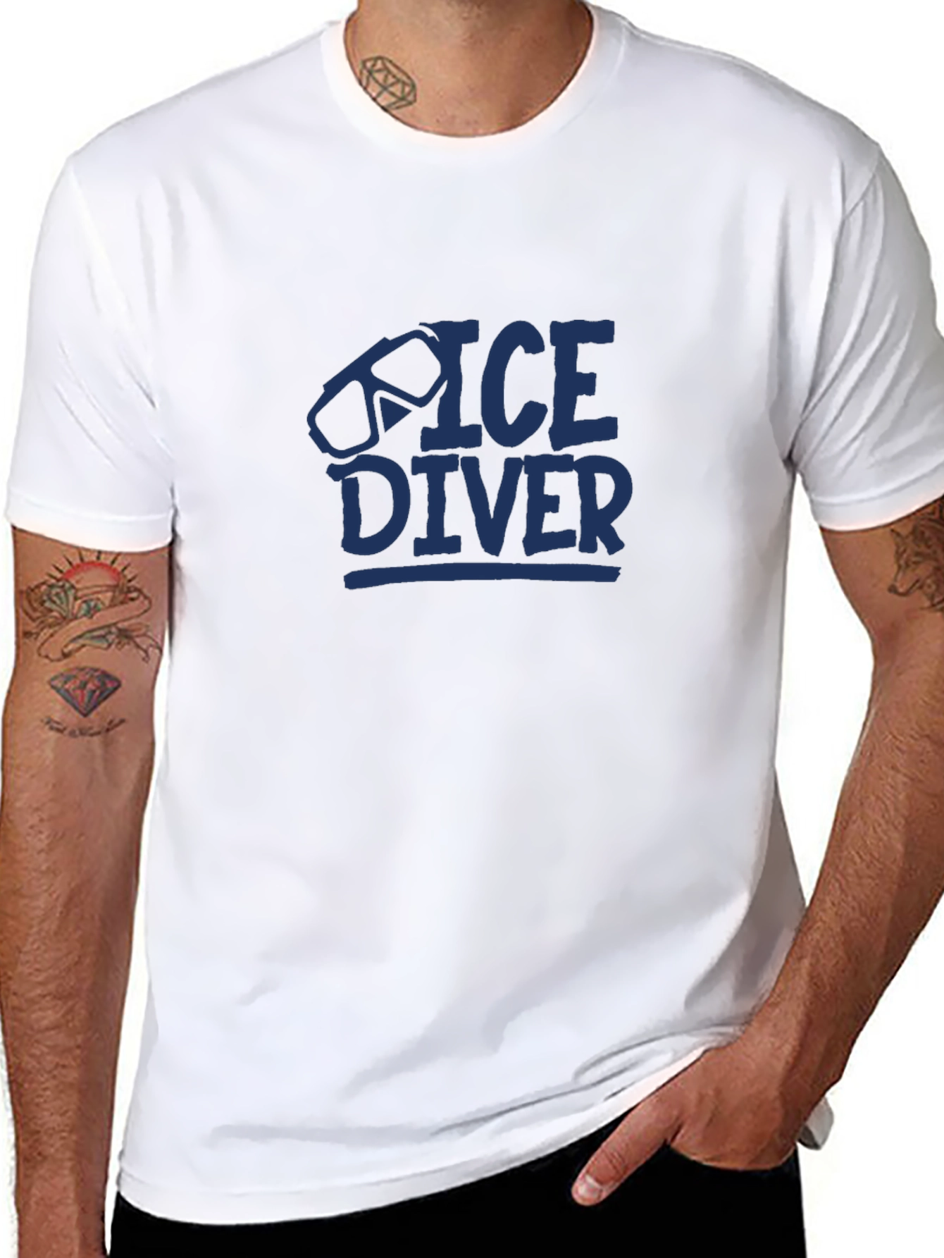 Ice Diver Graphic T-Shirt - Unisex Cotton Tee