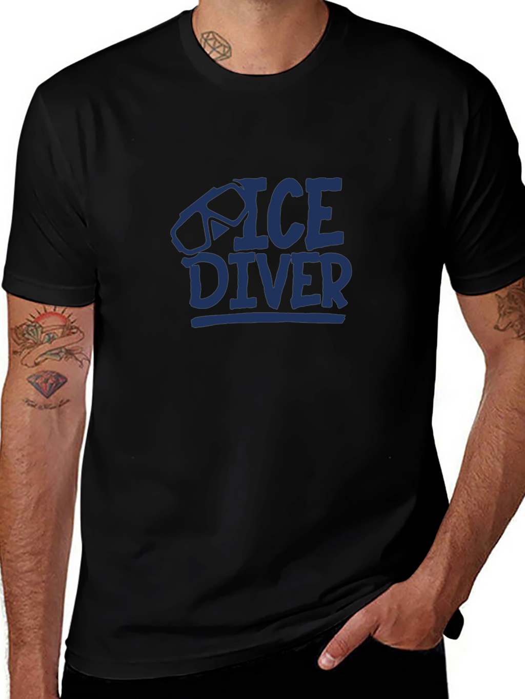 Ice Diver Graphic T-Shirt - Unisex Cotton Tee
