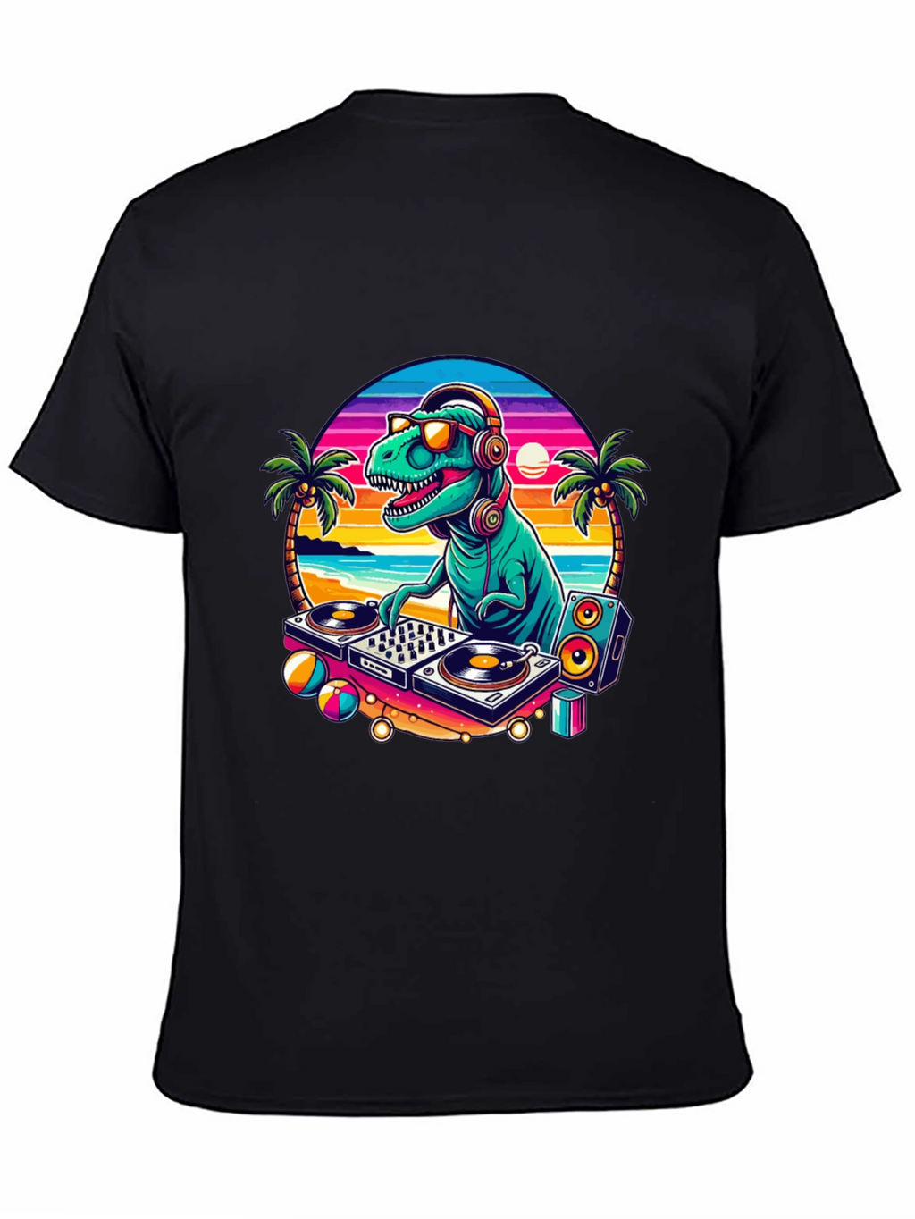 DJ Dinosaur Graphic T-Shirt