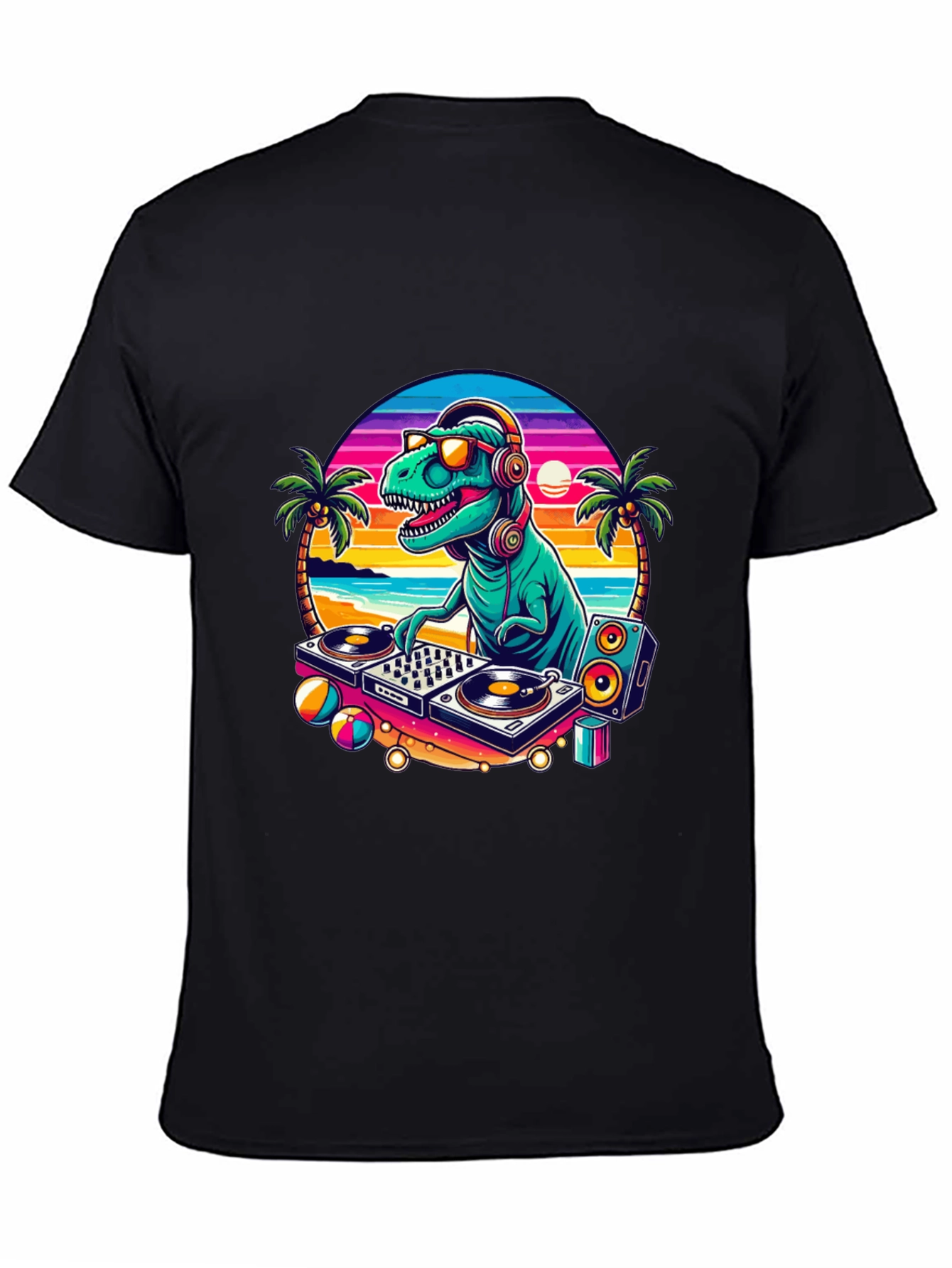 DJ Dinosaur Graphic T-Shirt