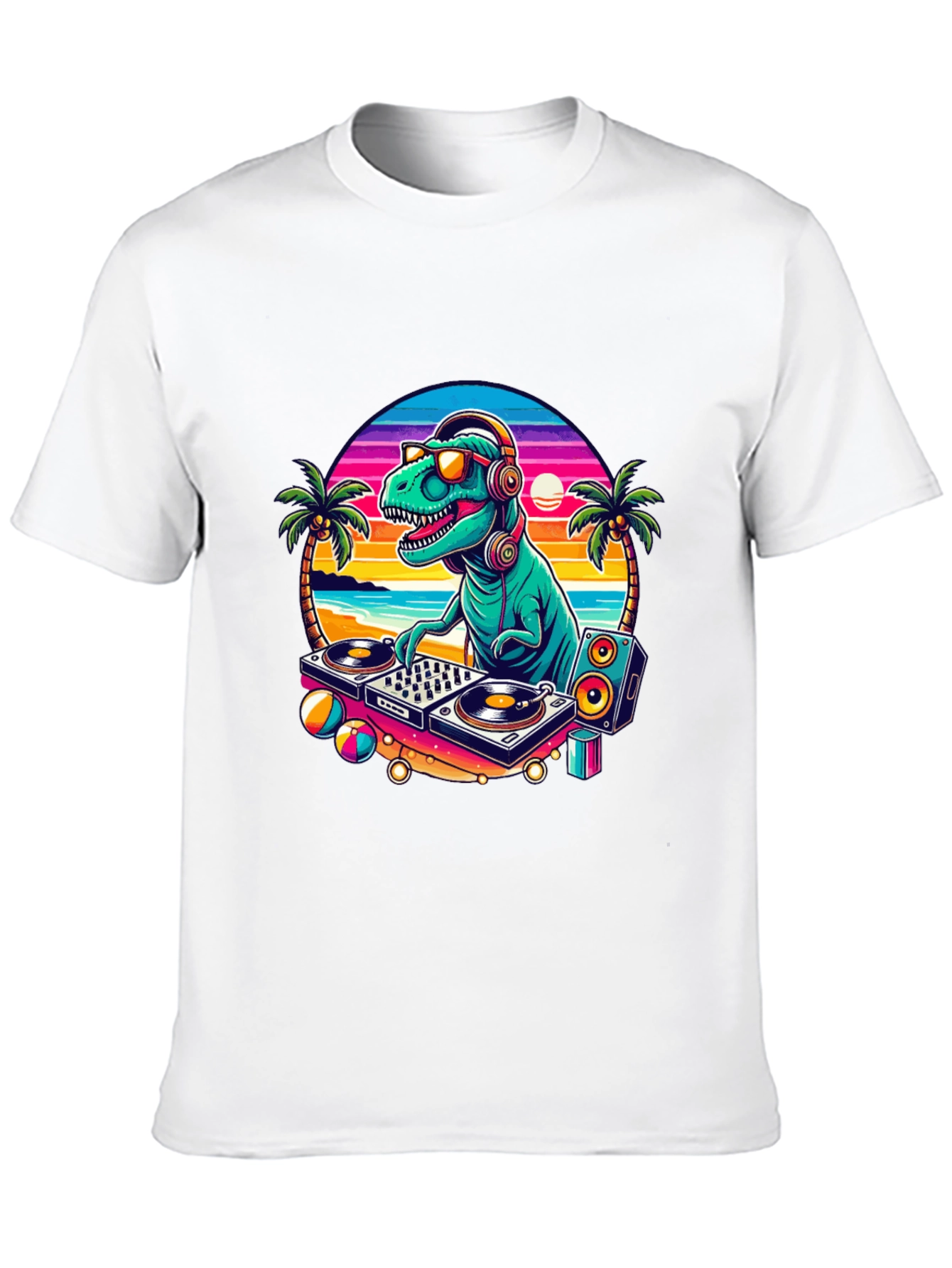DJ Dinosaur Graphic T-Shirt