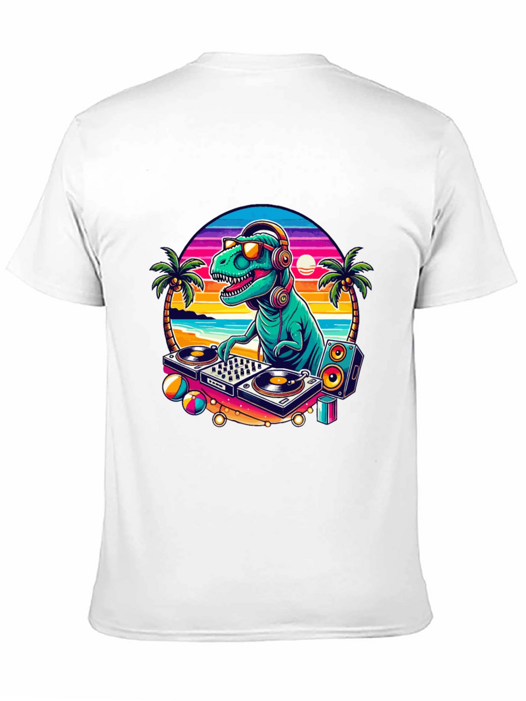 DJ Dinosaur Graphic T-Shirt