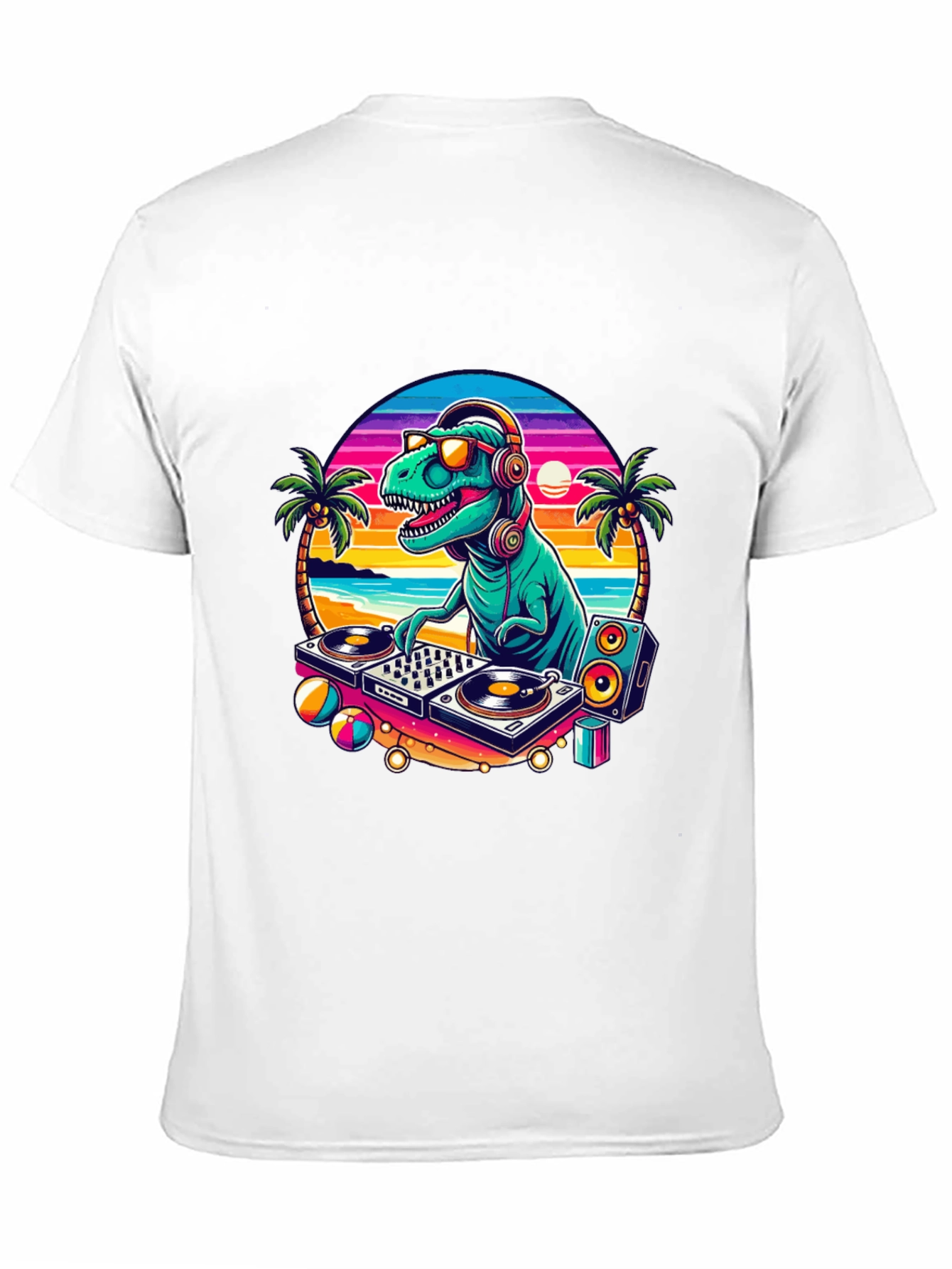 DJ Dinosaur Graphic T-Shirt