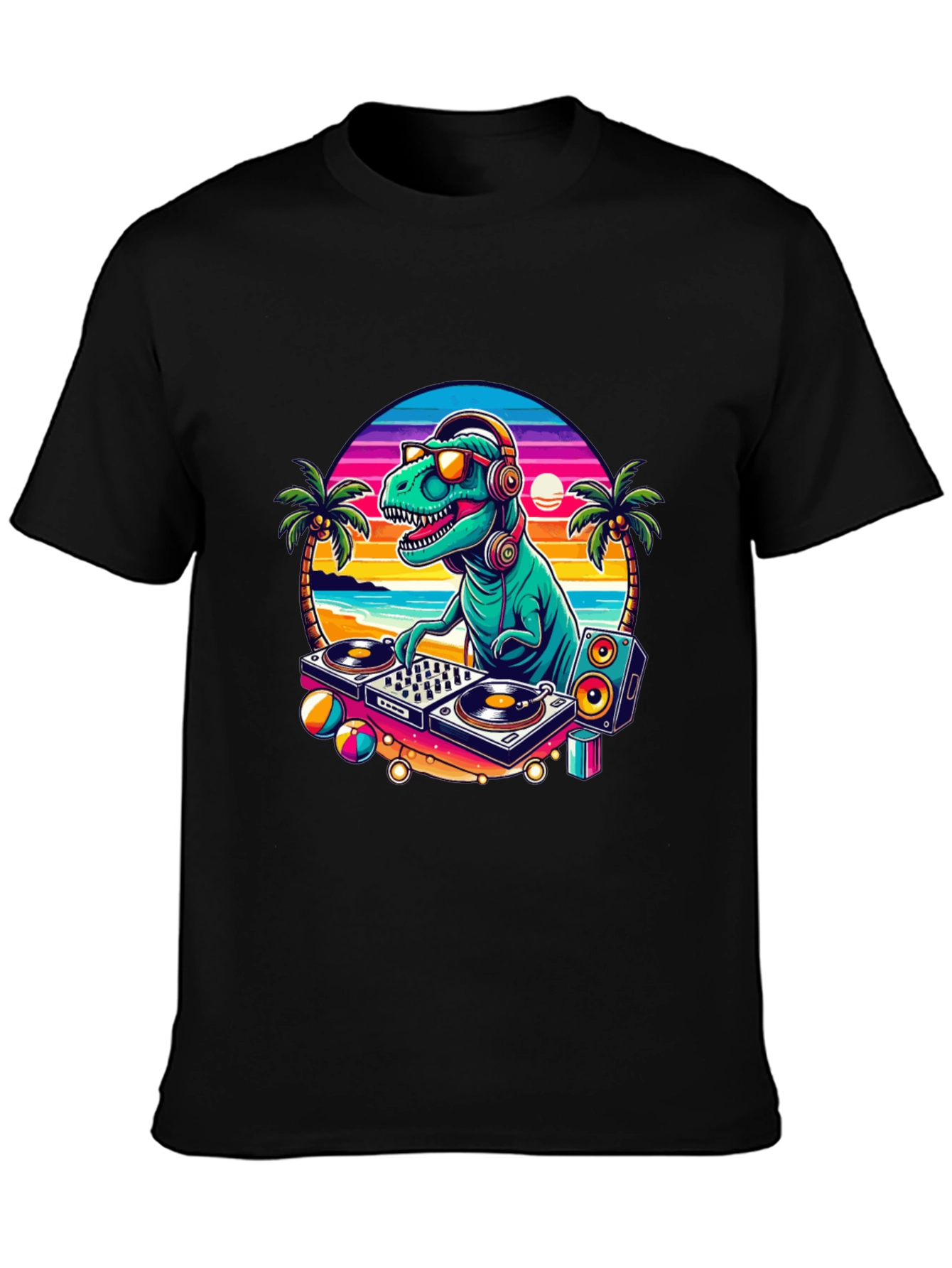 DJ Dinosaur Graphic T-Shirt