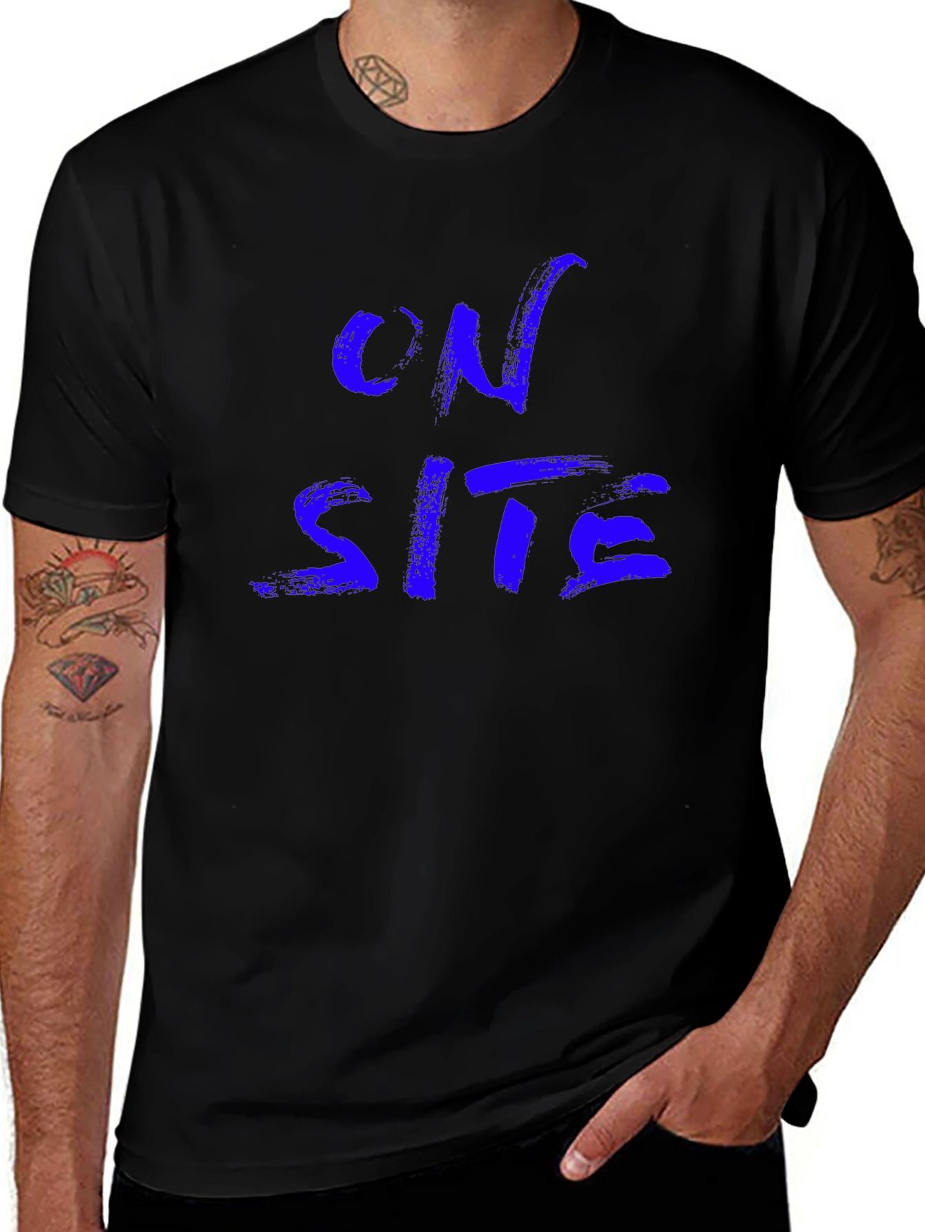 On Site Black Tee Shirt