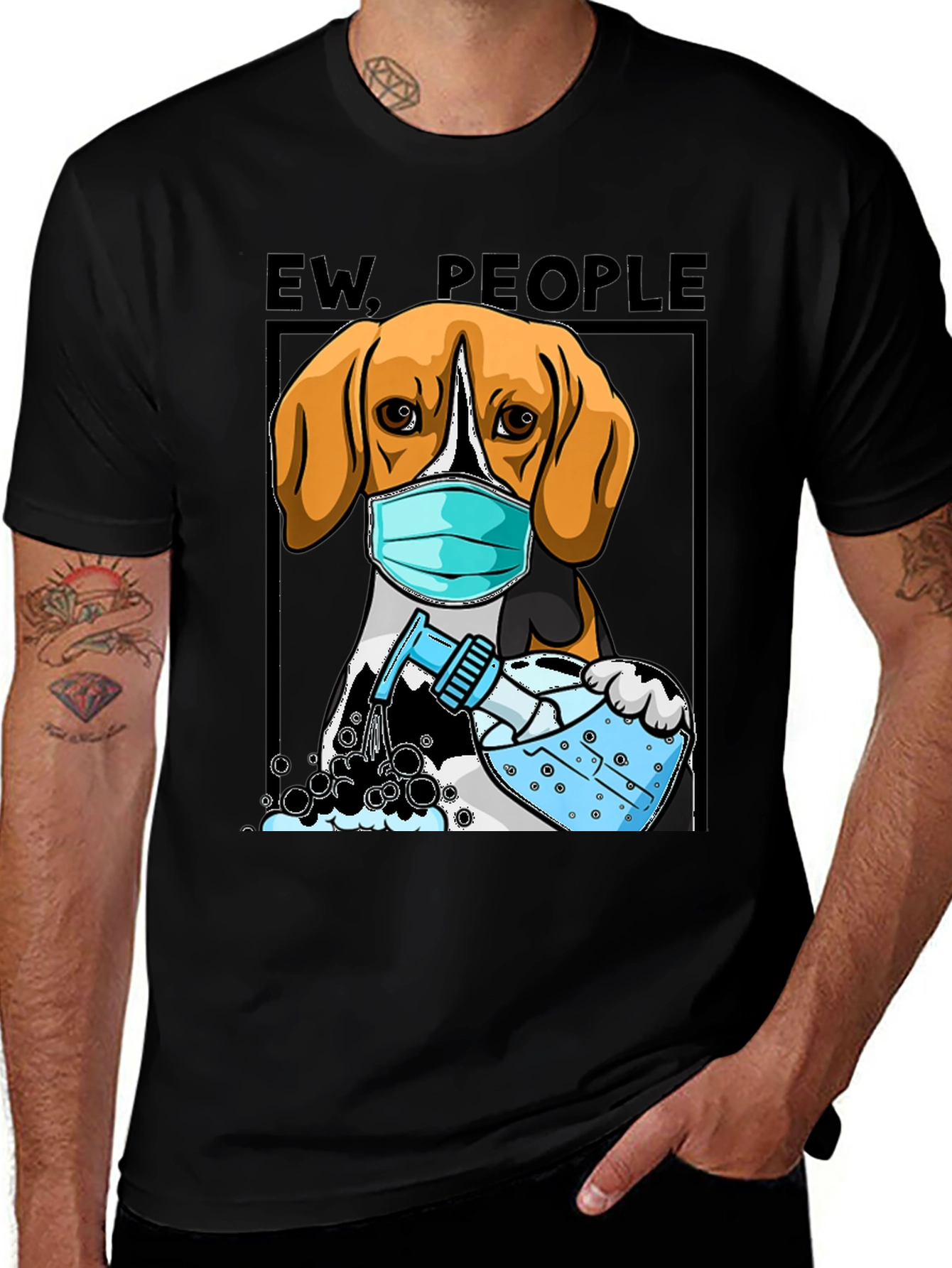 Ew People Beagle Mask T-Shirt