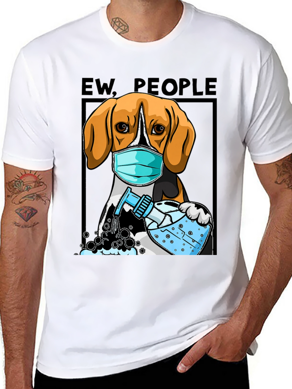 Ew People Beagle Mask T-Shirt