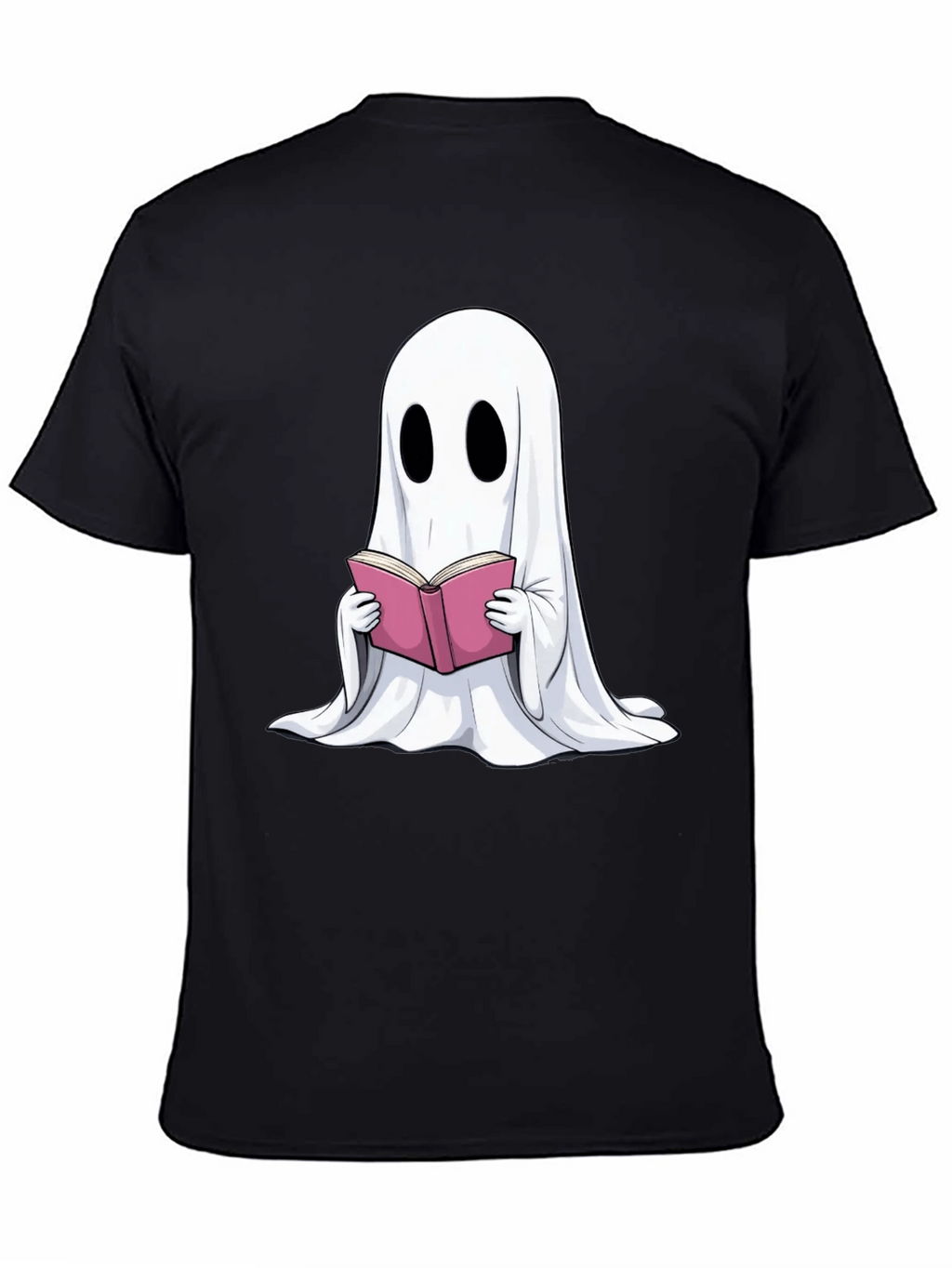 Ghost Reading Book Graphic T-Shirt - Spooky Season