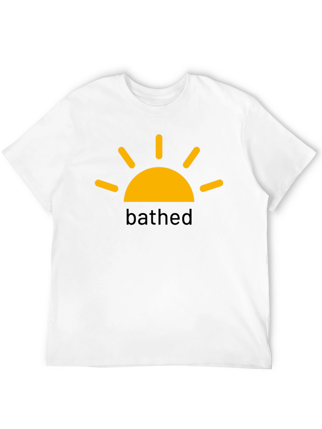 BATHED Sun Graphic Tee -  Black Cotton Comfort