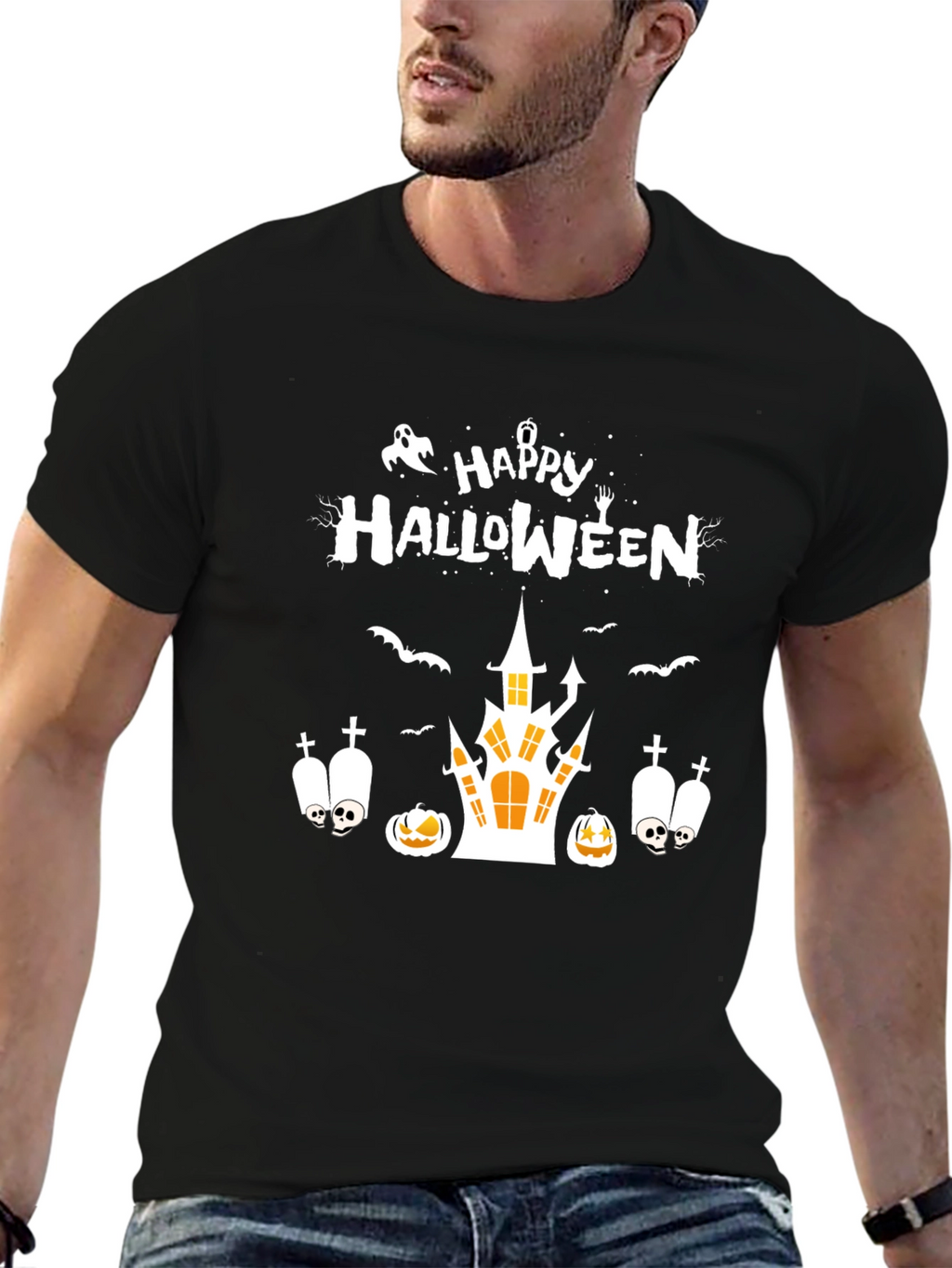 Halloween Graphic Tee - Spooky Season Shirt