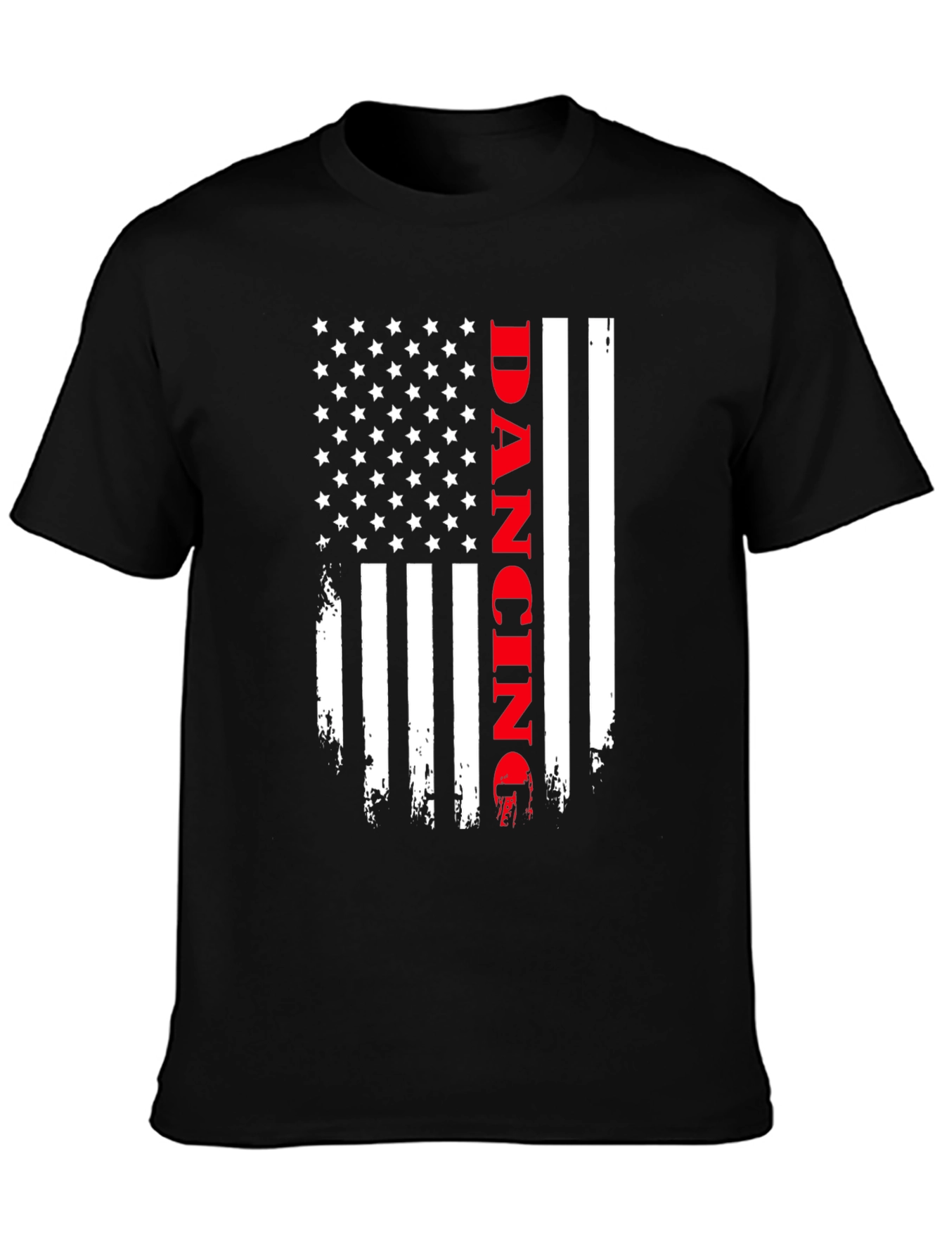 Dancing American Flag Graphic T-Shirt