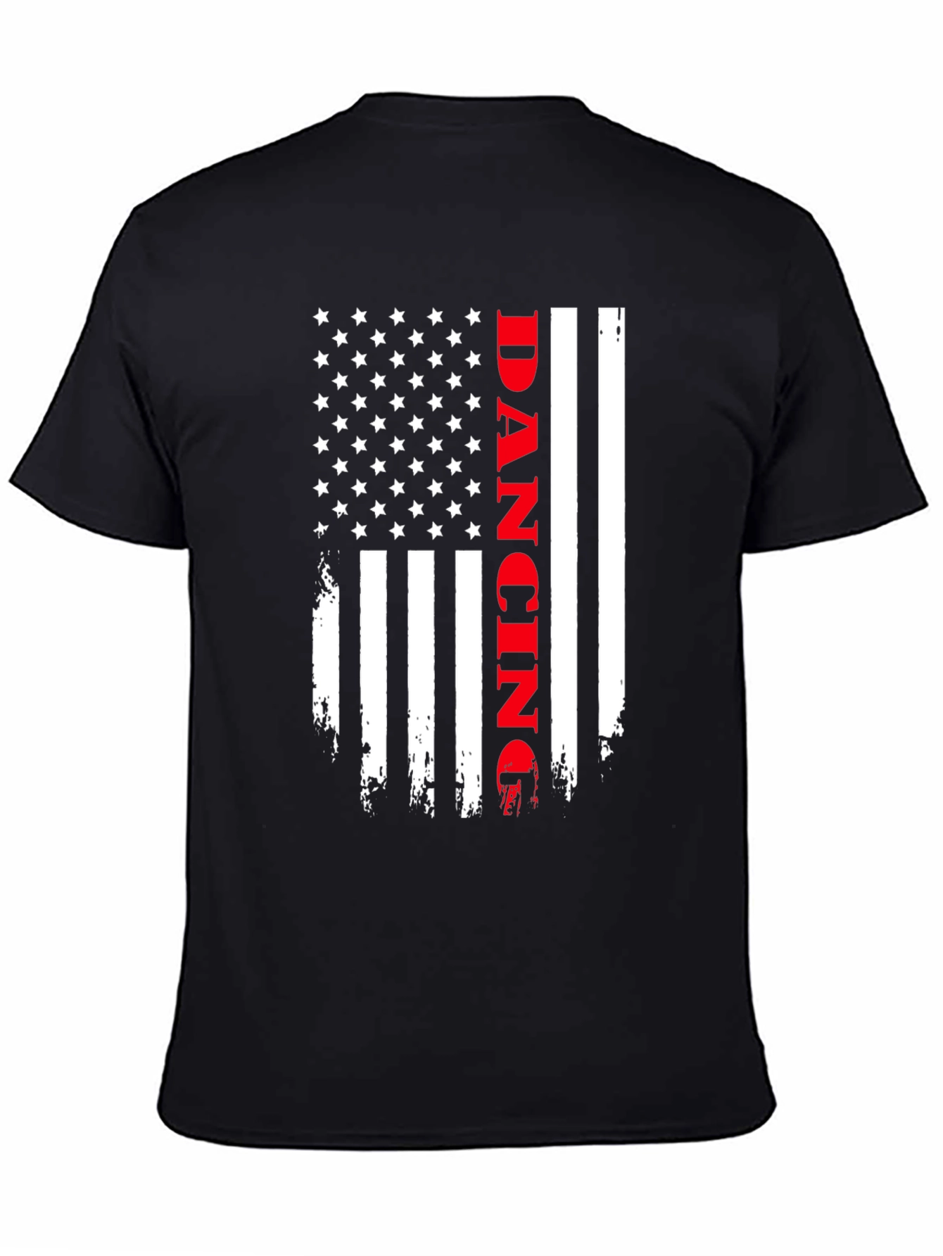 Dancing American Flag Graphic T-Shirt