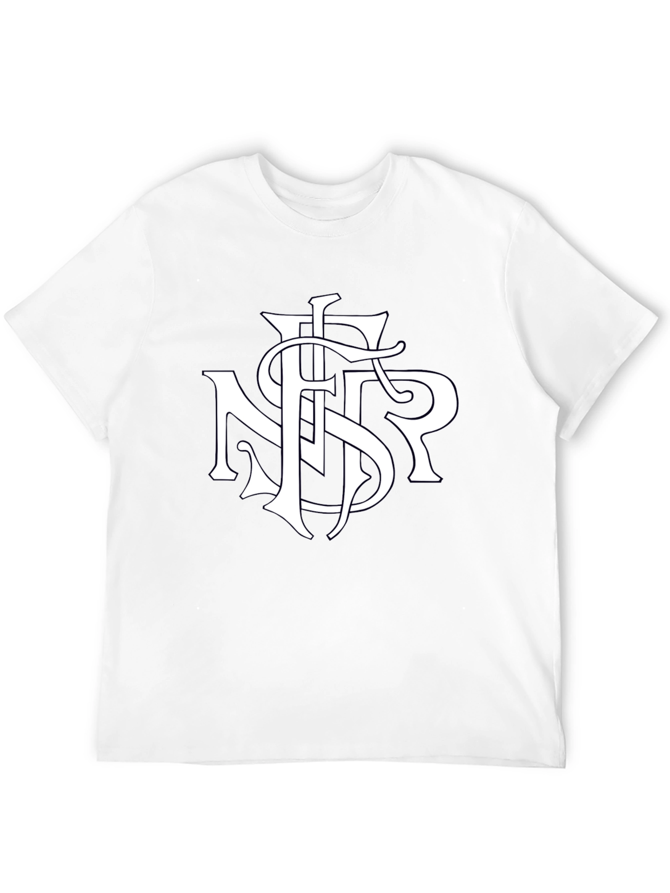 Monogrammed T-Shirt - Stylish Initial Tee