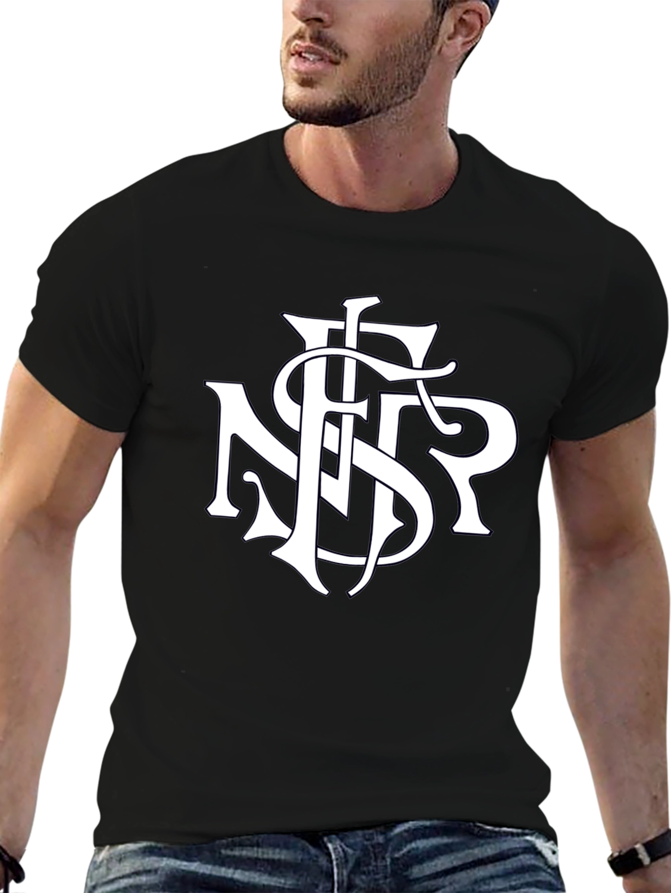 Monogrammed T-Shirt - Stylish Initial Tee