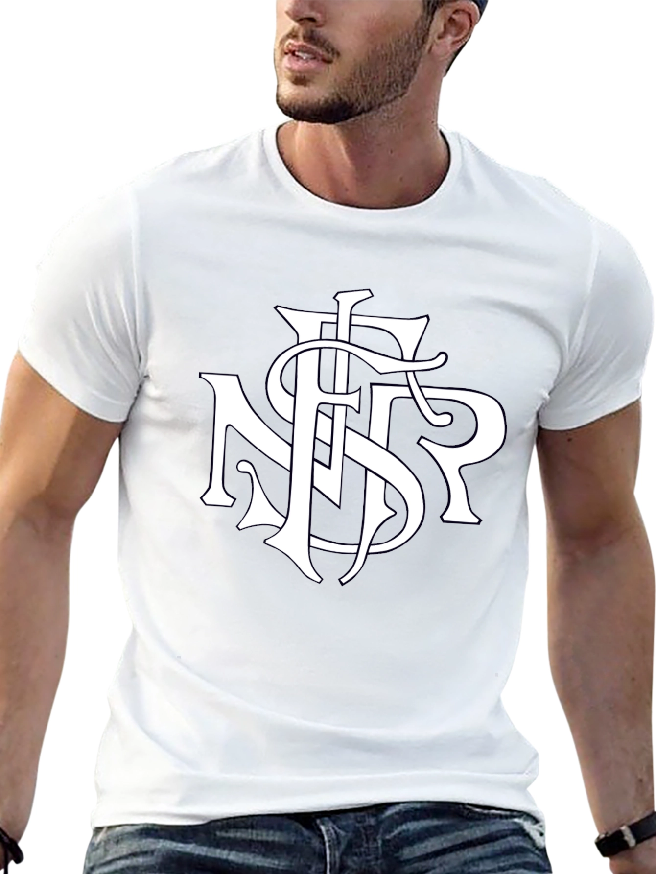 Monogrammed T-Shirt - Stylish Initial Tee