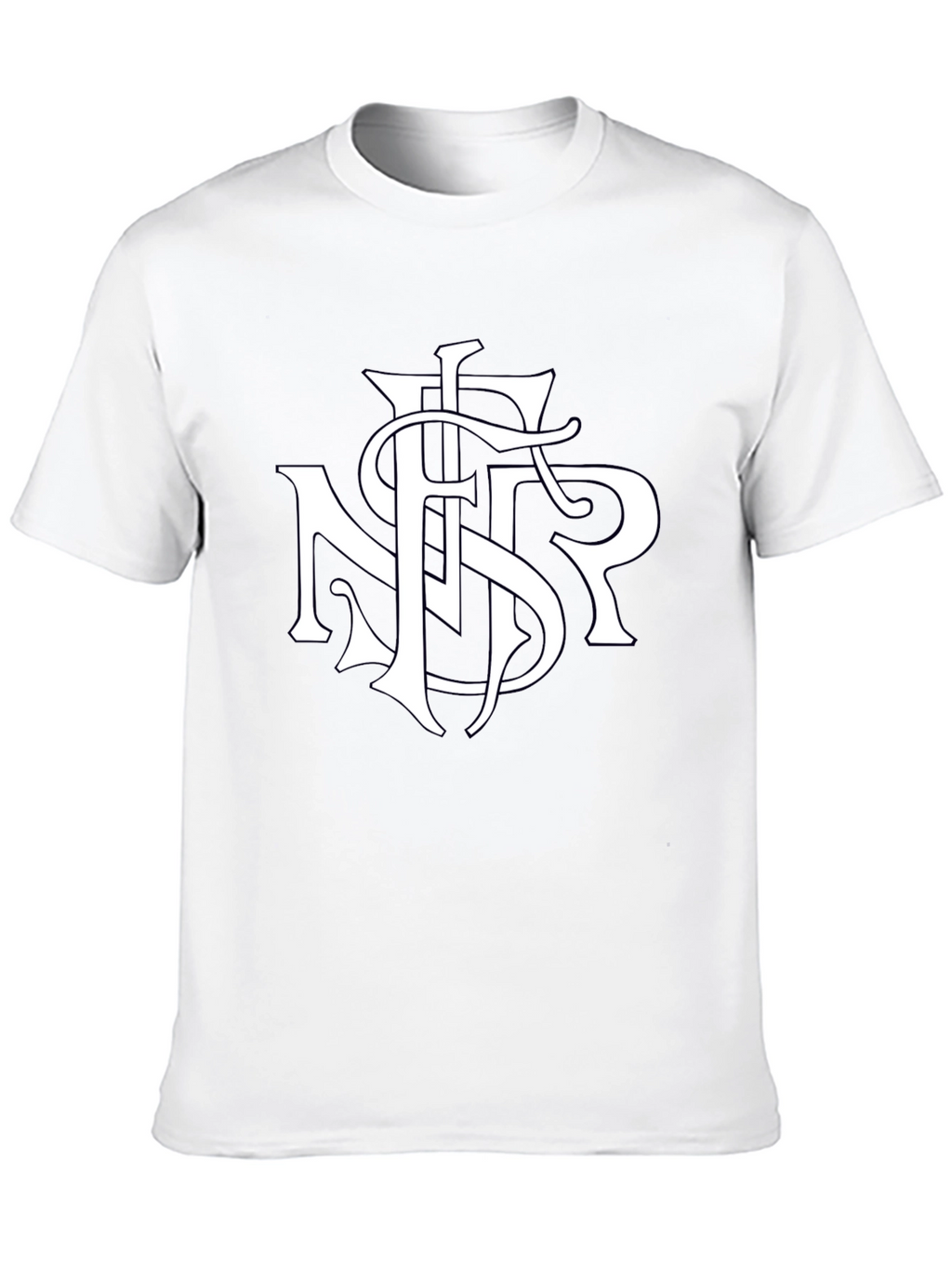 Monogrammed T-Shirt - Stylish Initial Tee