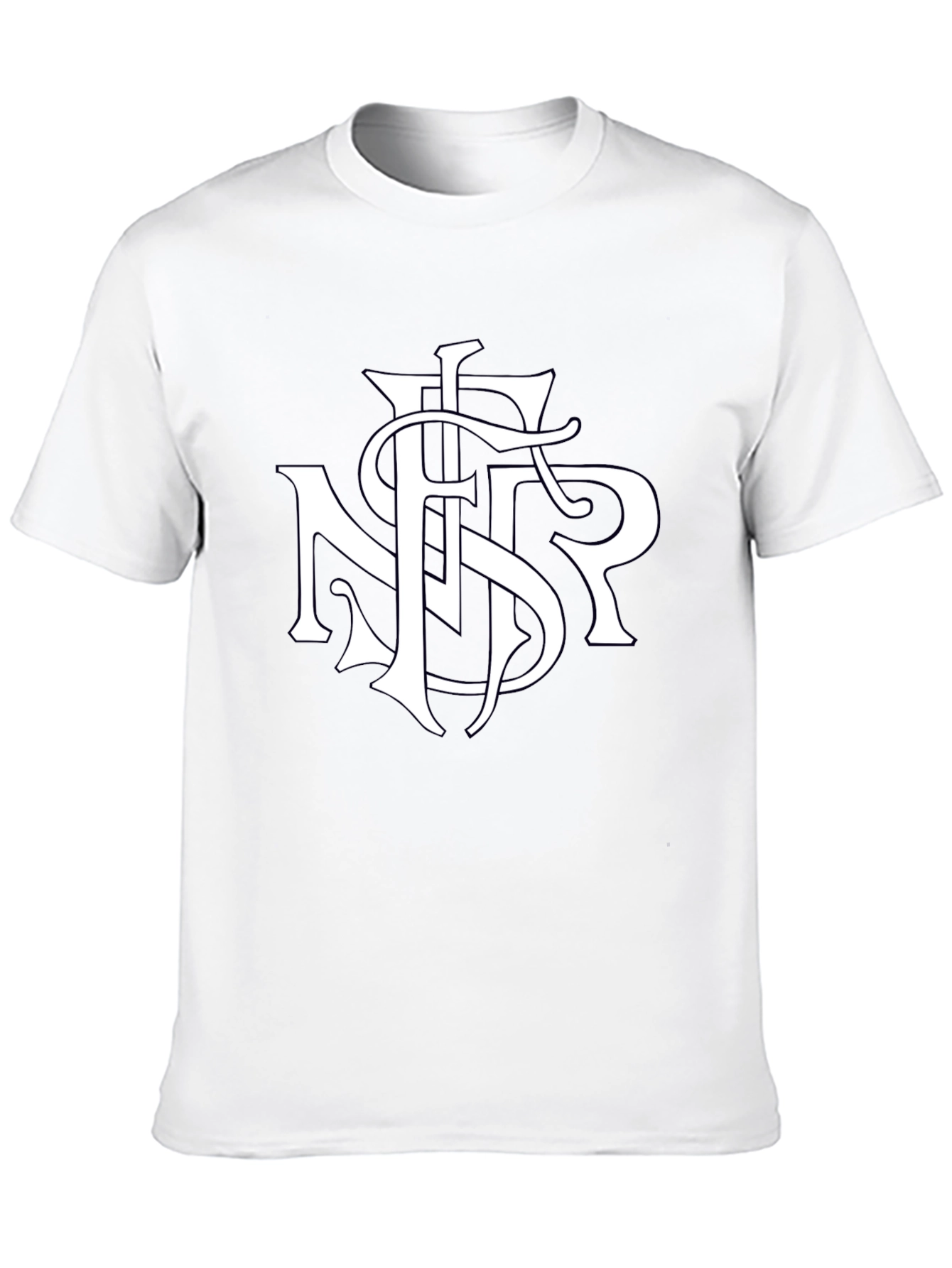 Monogrammed T-Shirt - Stylish Initial Tee