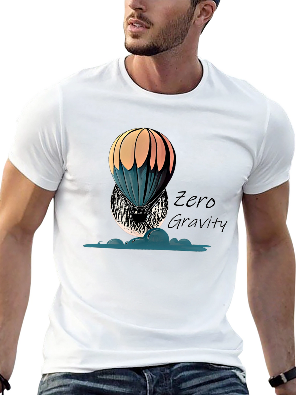 Zero Gravity Hot Air Balloon Graphic Tee