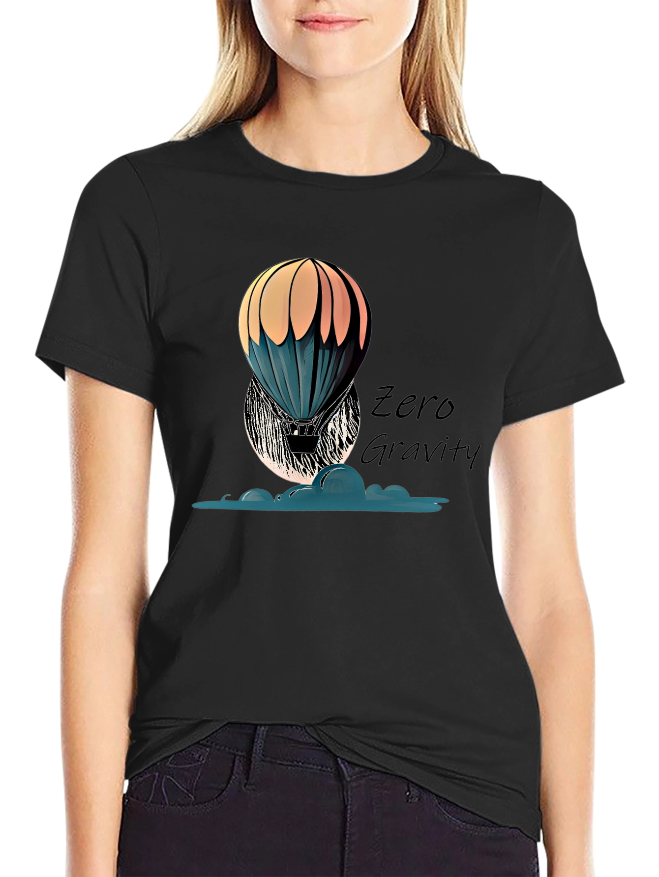 Zero Gravity Hot Air Balloon Graphic Tee