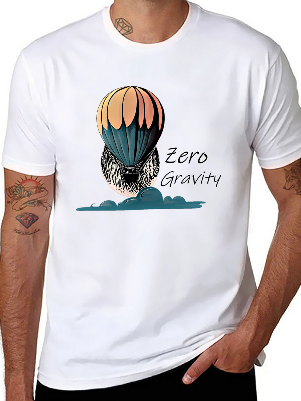 Zero Gravity Hot Air Balloon Graphic Tee