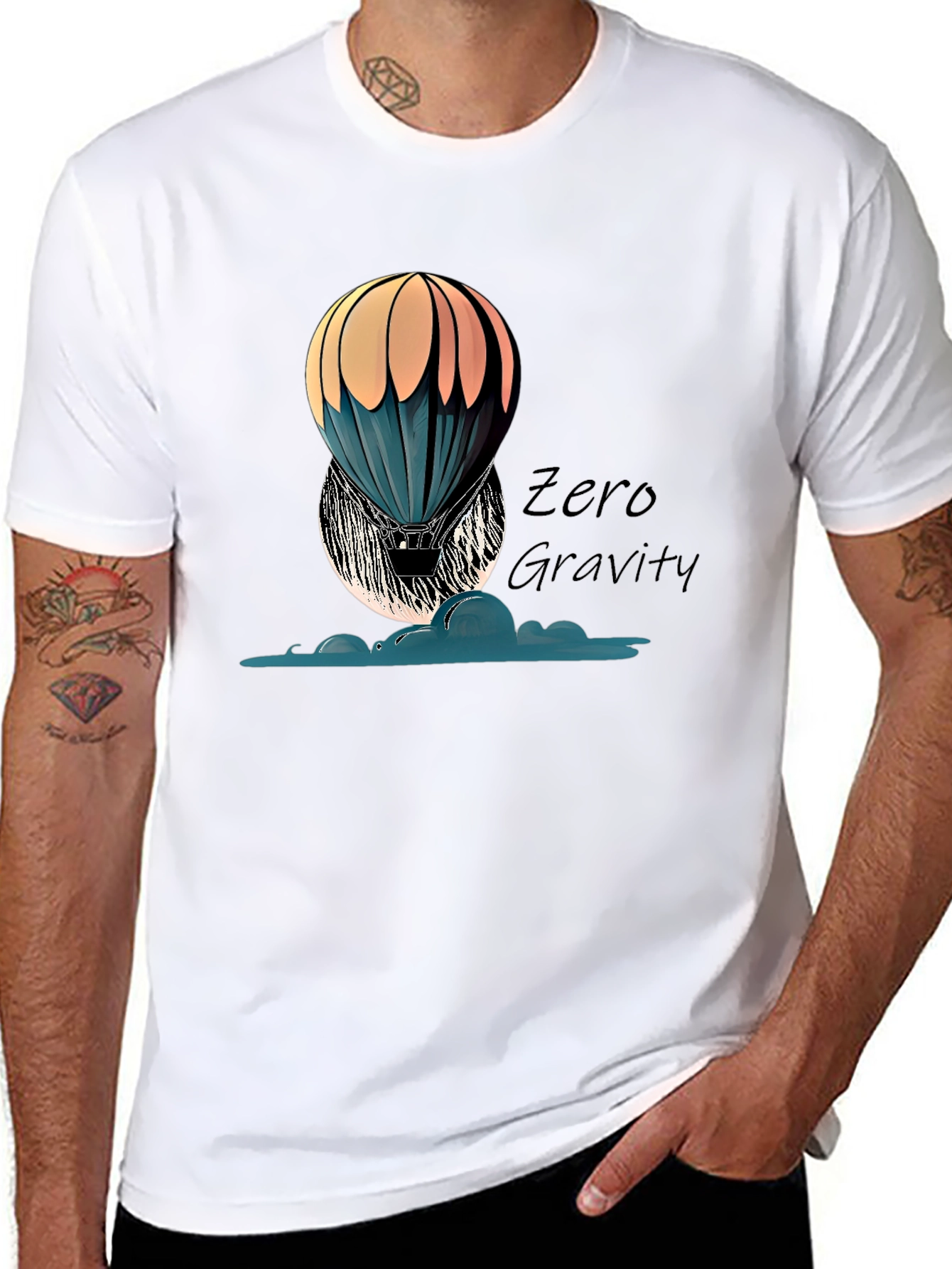 Zero Gravity Hot Air Balloon Graphic Tee