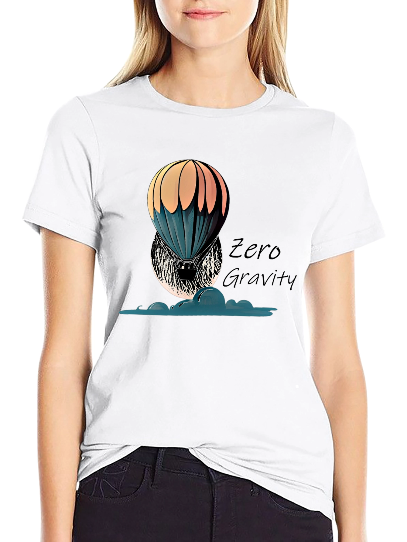 Zero Gravity Hot Air Balloon Graphic Tee