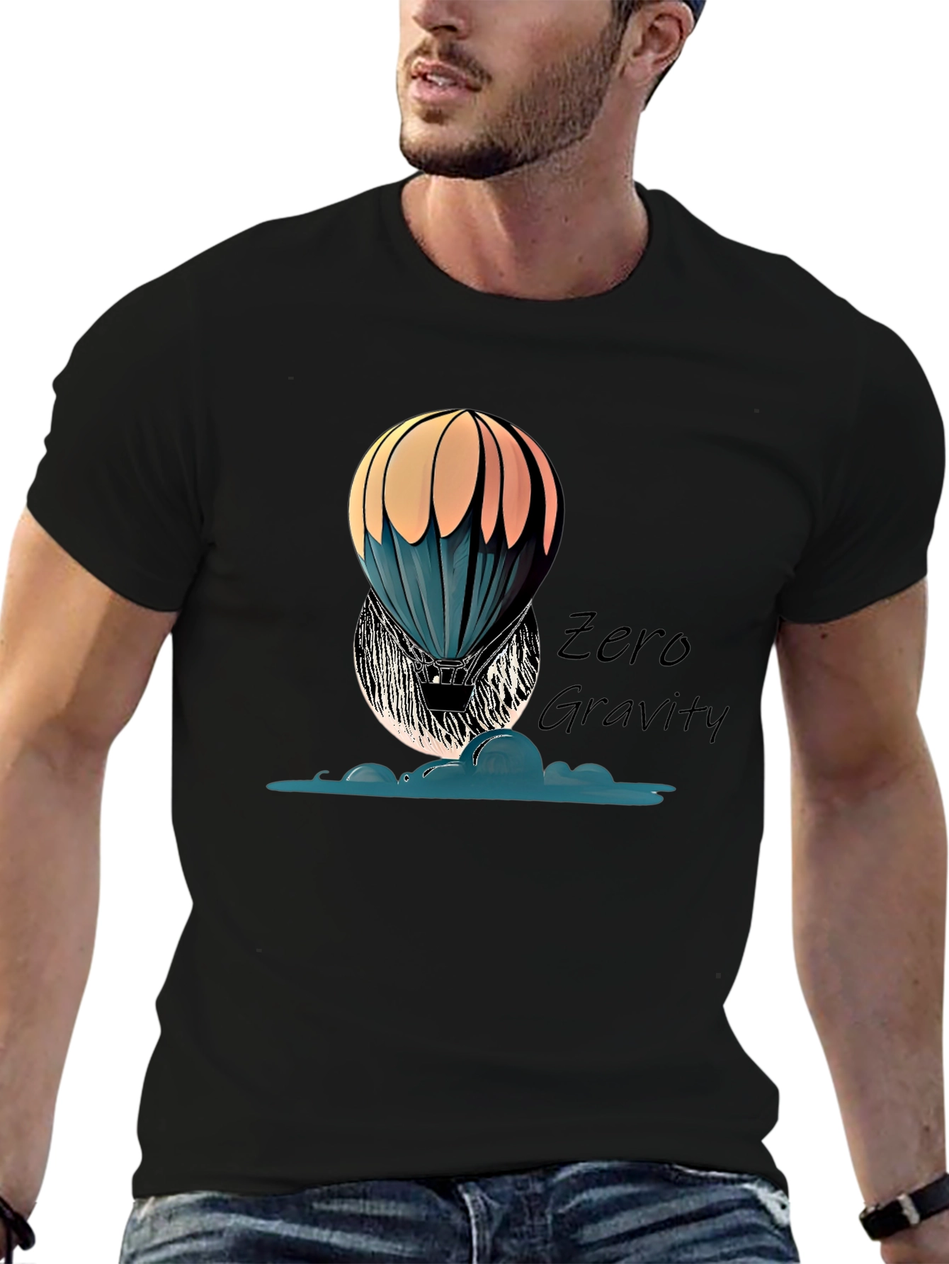 Zero Gravity Hot Air Balloon Graphic Tee