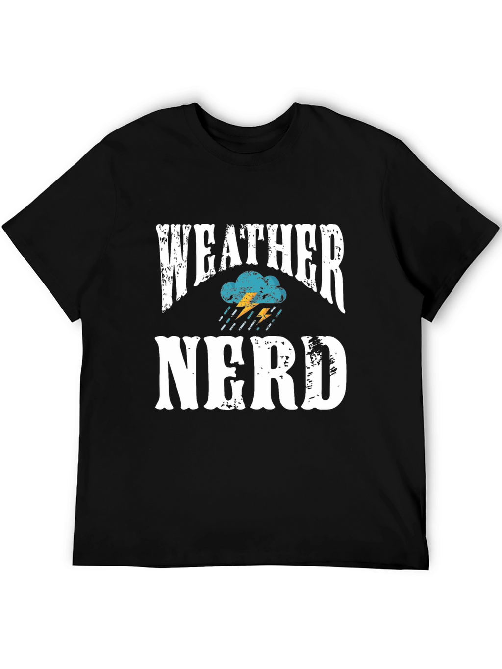 Weather Nerd T-Shirt - Black Cotton Blend Tee