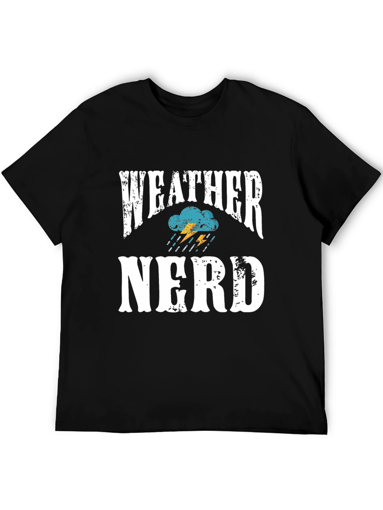 Weather Nerd T-Shirt - Black Cotton Blend Tee