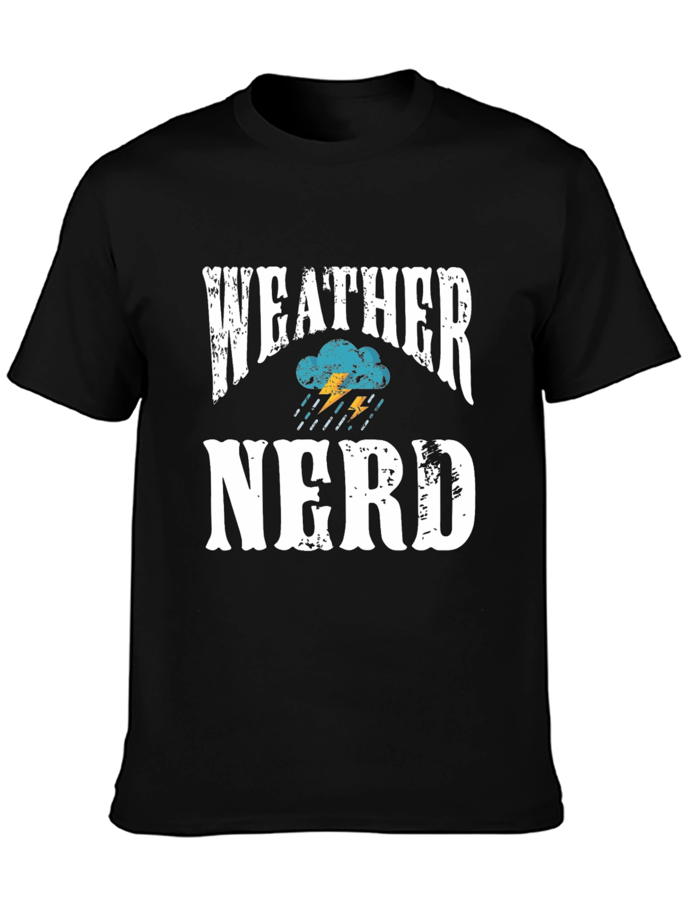 Weather Nerd T-Shirt - Black Cotton Blend Tee