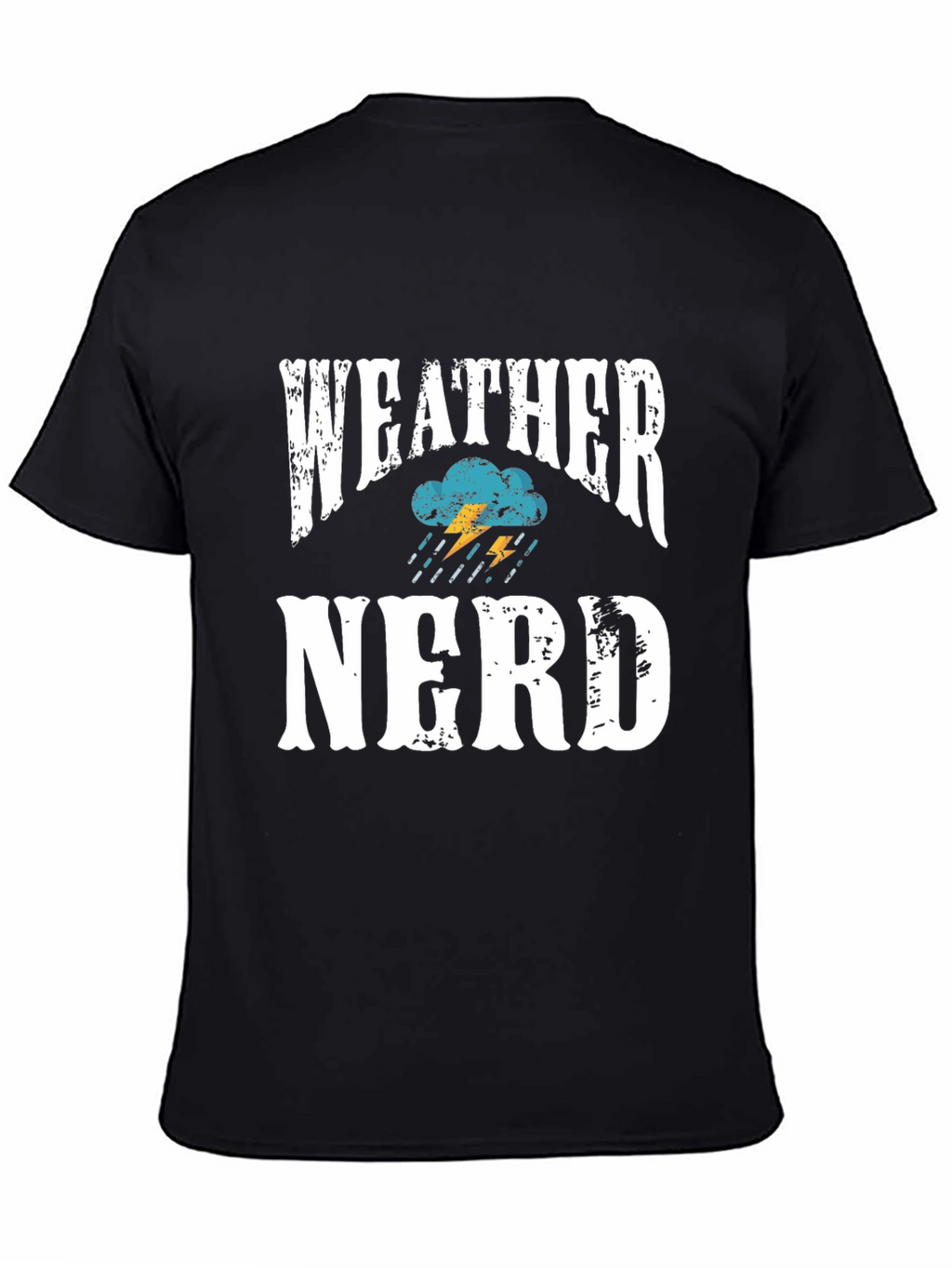 Weather Nerd T-Shirt - Black Cotton Blend Tee