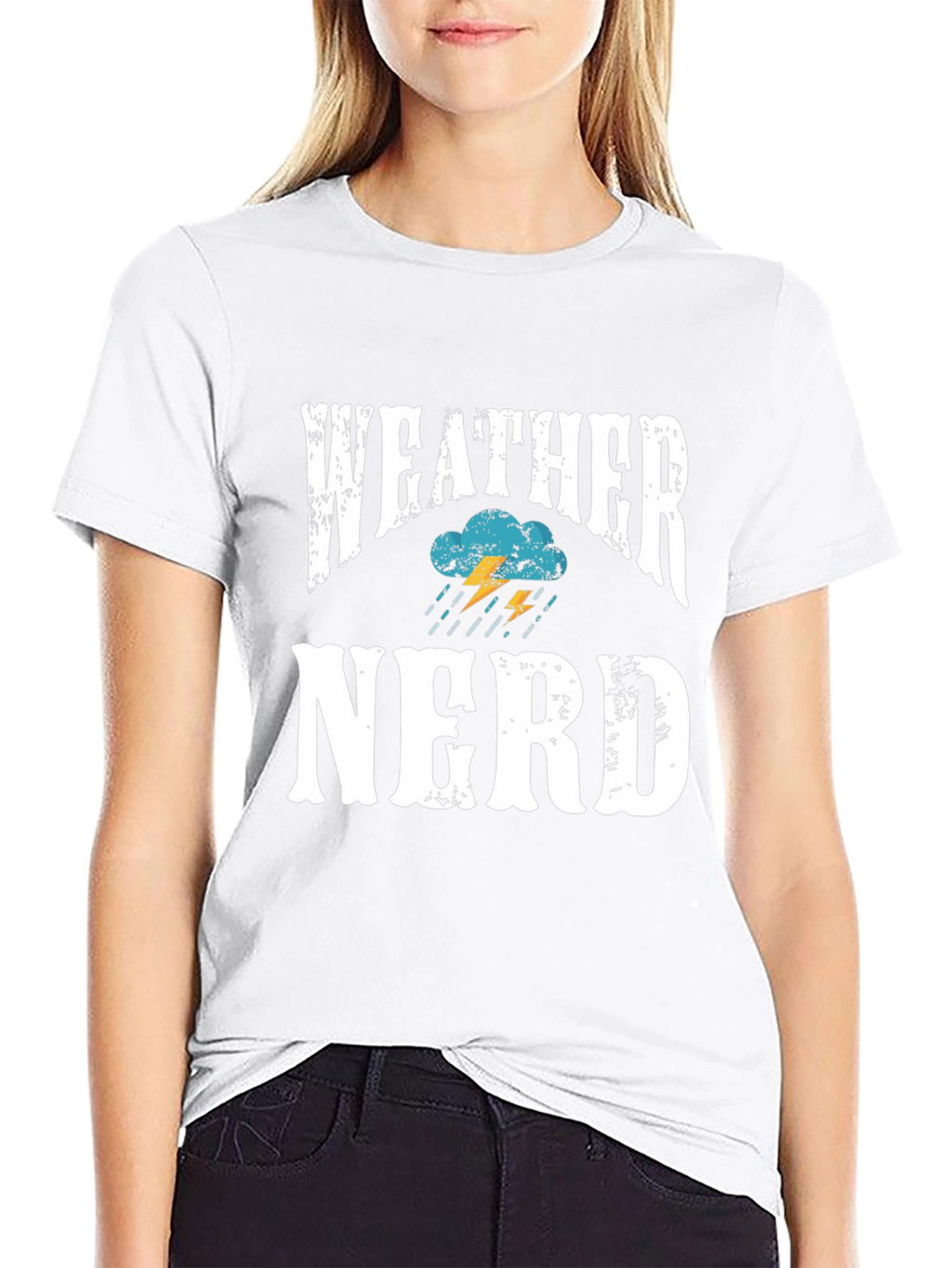 Weather Nerd T-Shirt - Black Cotton Blend Tee