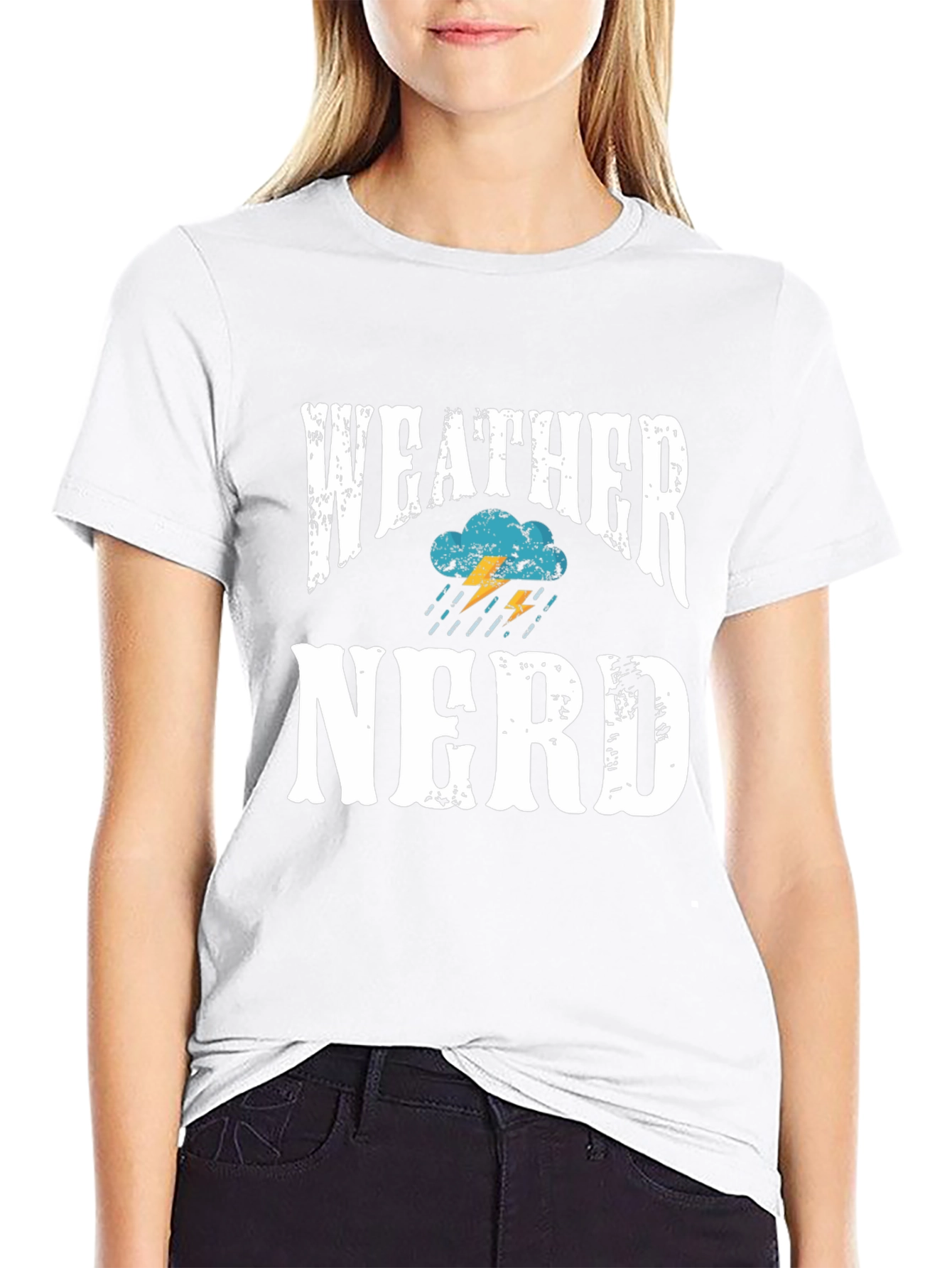 Weather Nerd T-Shirt - Black Cotton Blend Tee