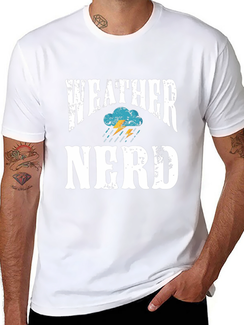Weather Nerd T-Shirt - Black Cotton Blend Tee