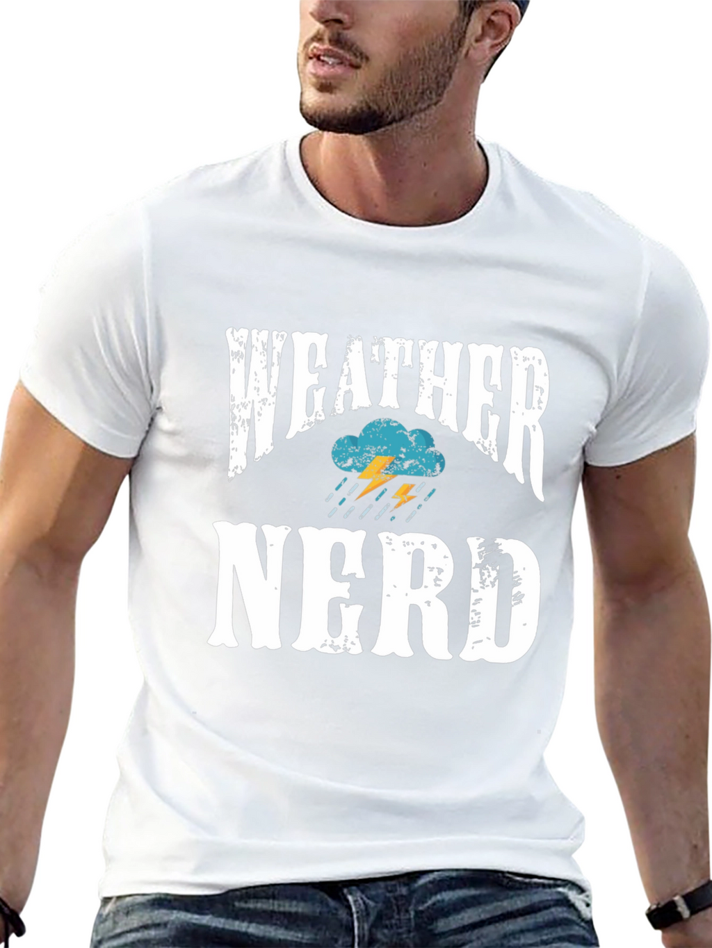 Weather Nerd T-Shirt - Black Cotton Blend Tee