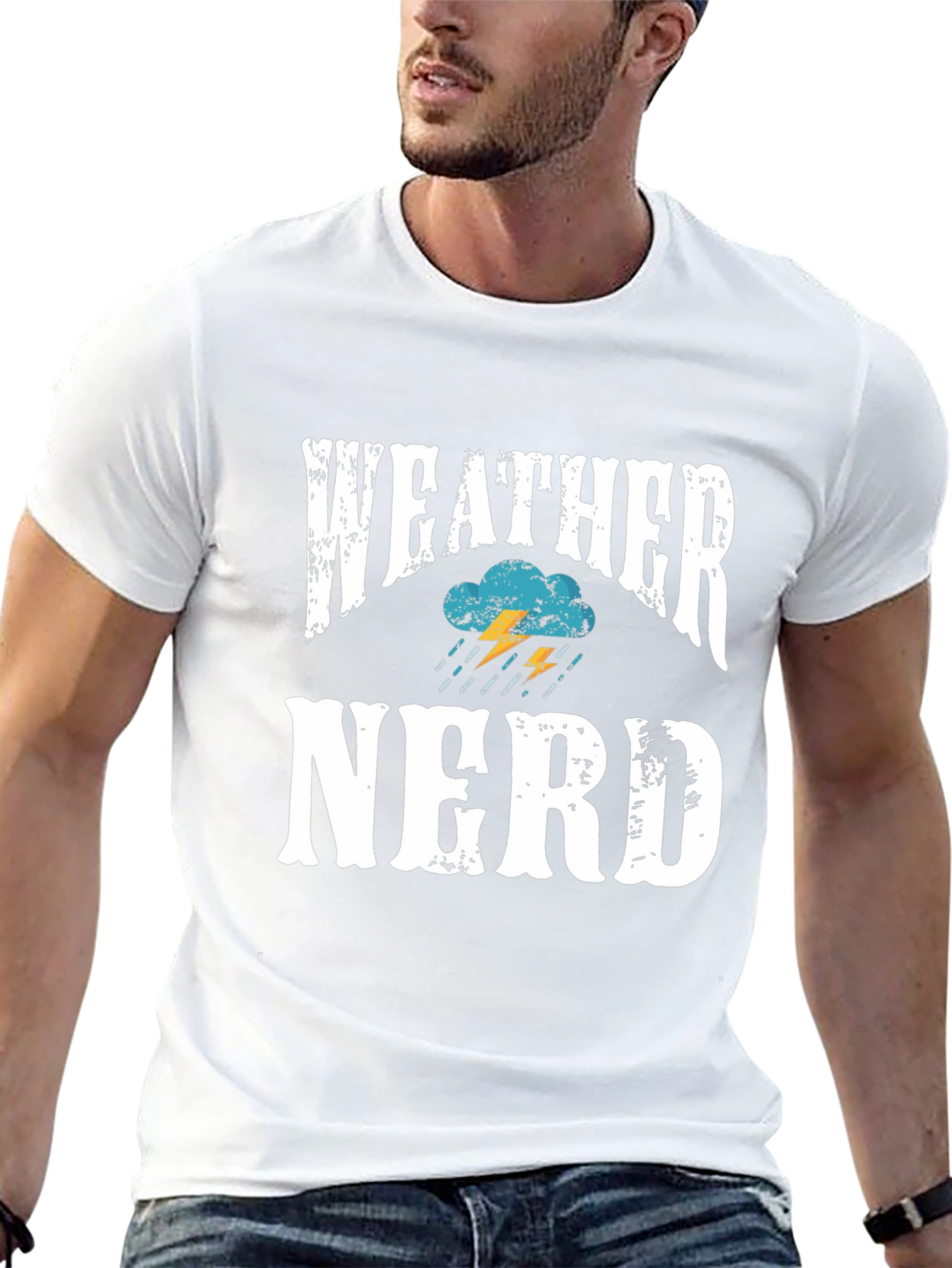 Weather Nerd T-Shirt - Black Cotton Blend Tee
