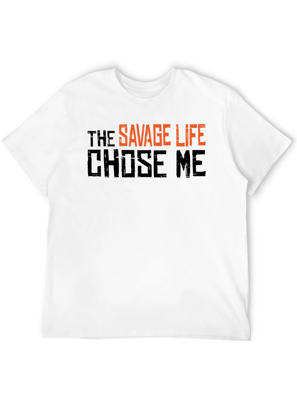 Savage Life Graphic T-Shirt - Black Crew Neck Tee