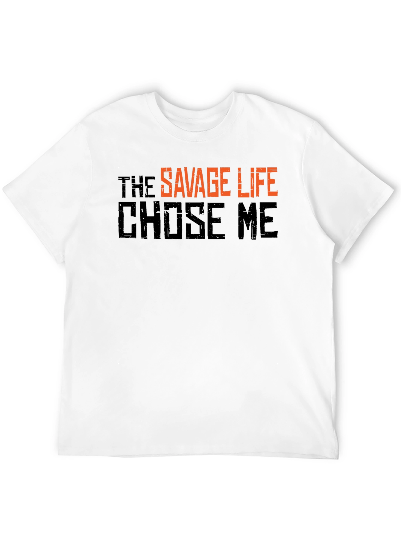 Savage Life Graphic T-Shirt - Black Crew Neck Tee
