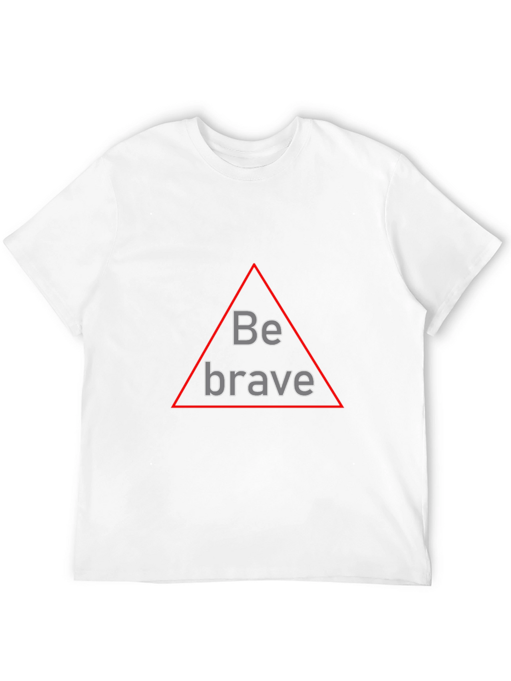 Be Brave Triangle Graphic Black T-Shirt
