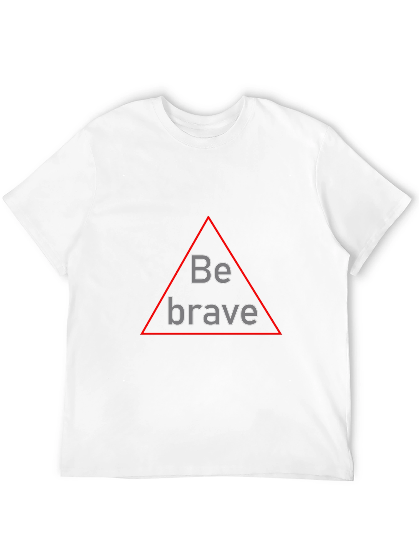 Be Brave Triangle Graphic Black T-Shirt